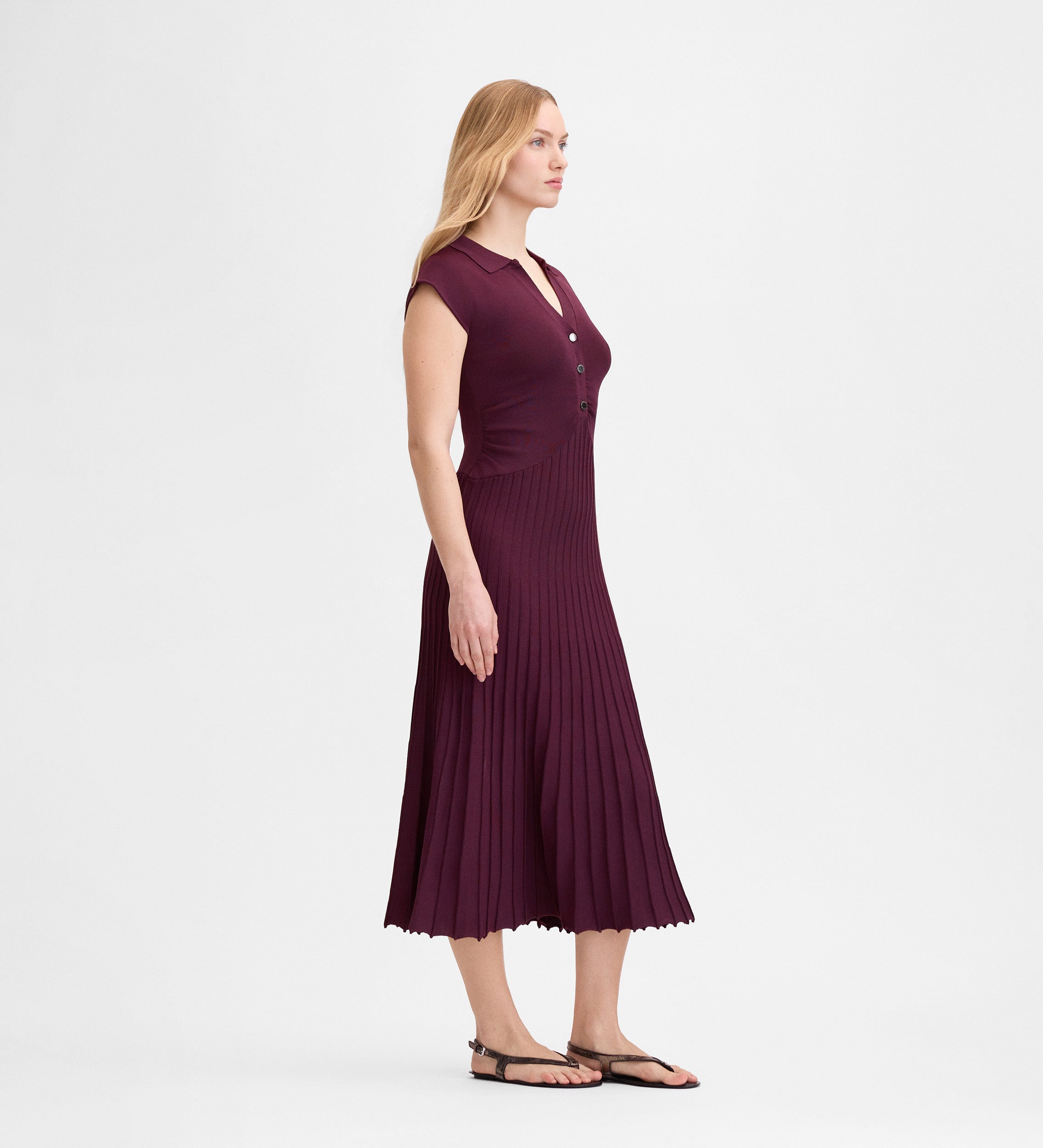 Robe longue en maille