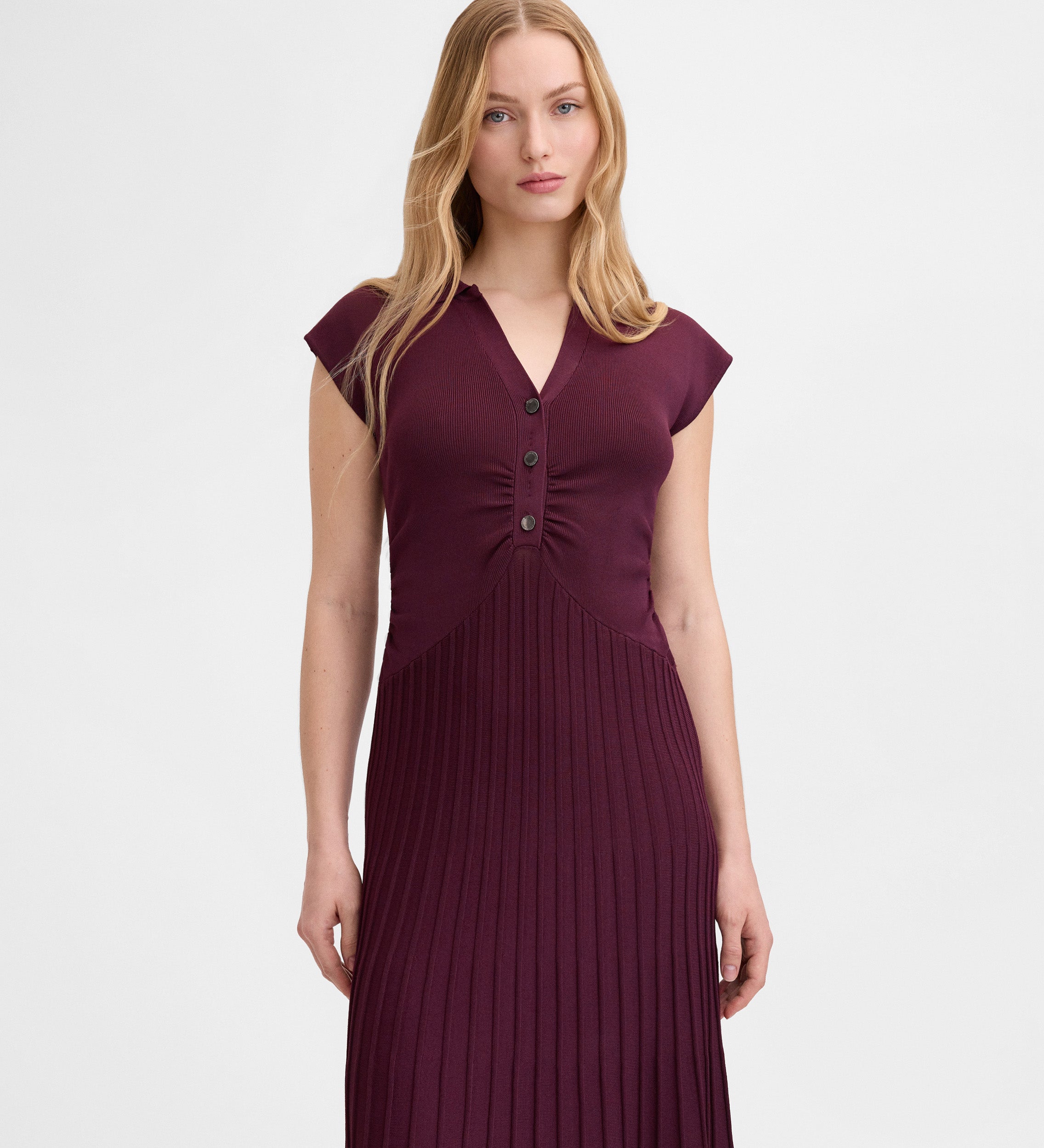 Robe longue en maille