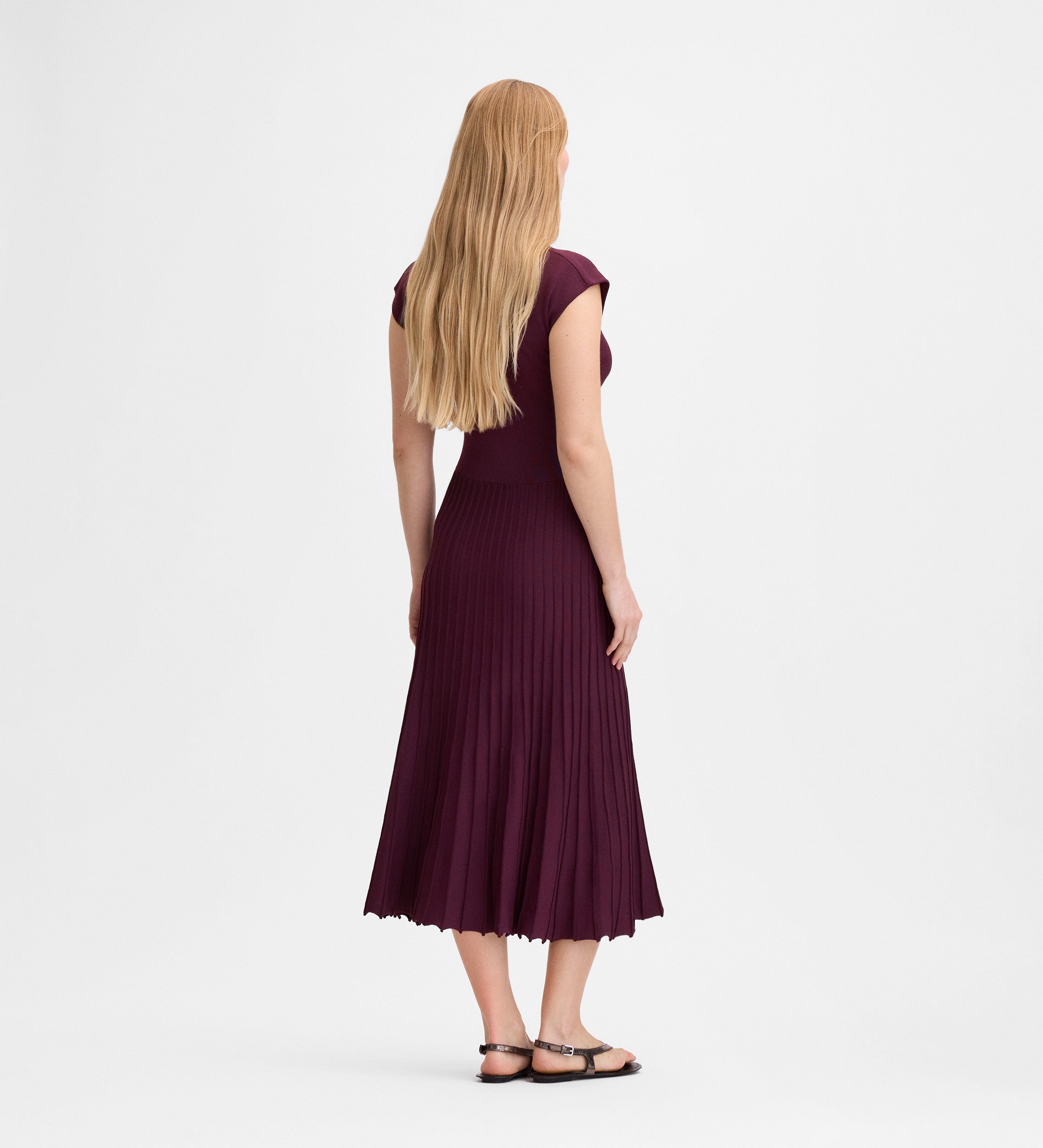 Robe longue en maille