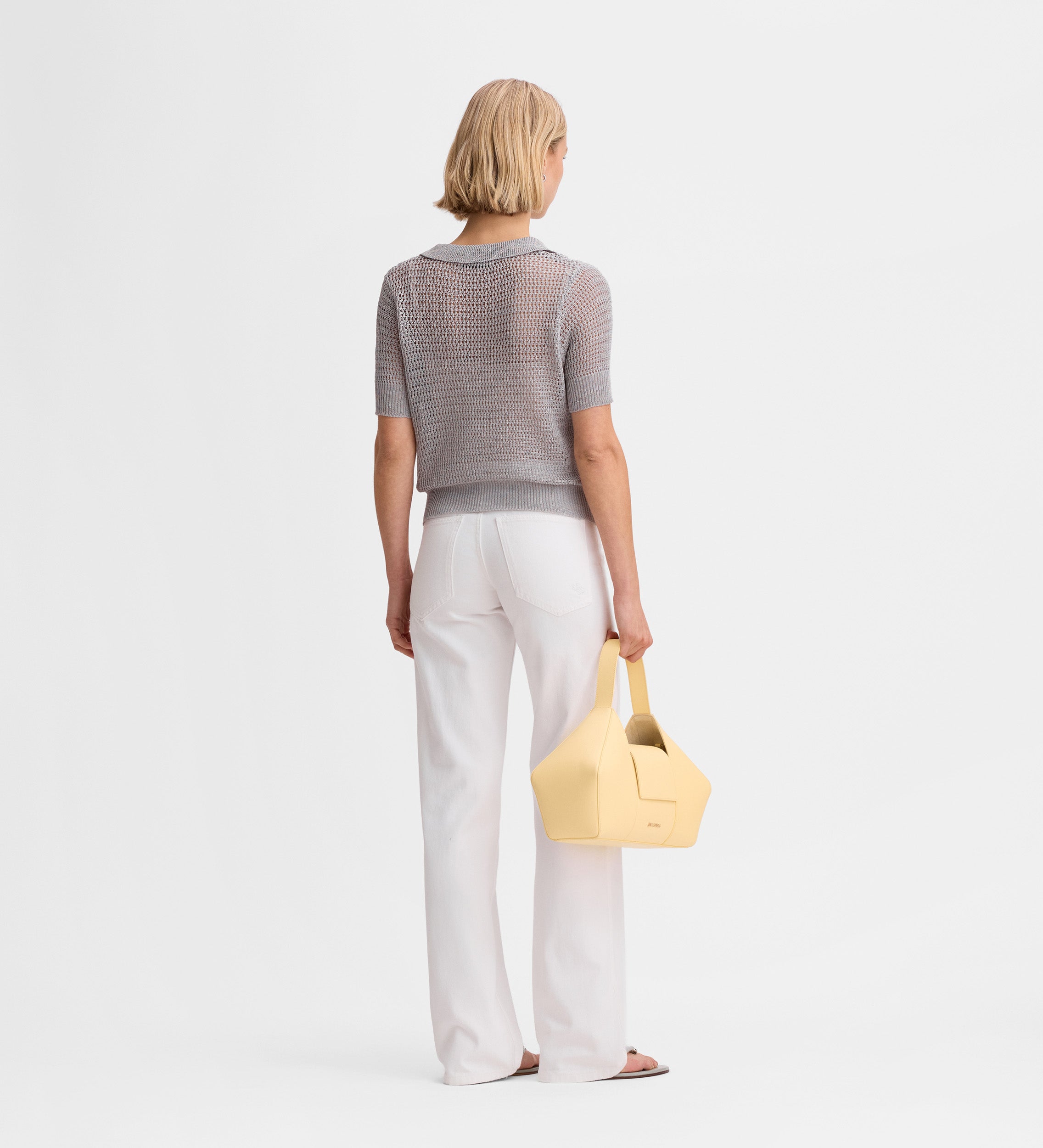 Polo knit top