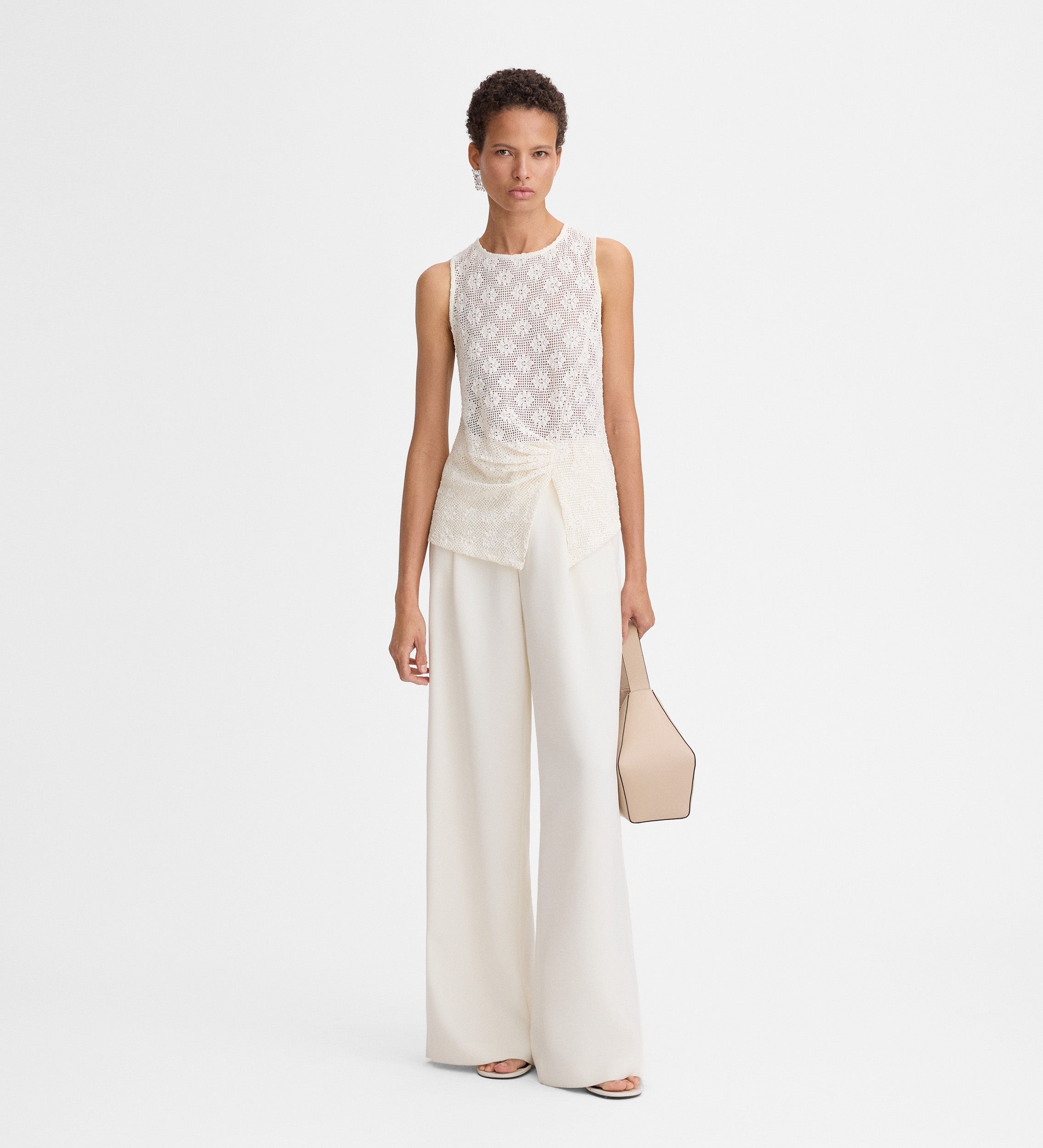Knit fabric top