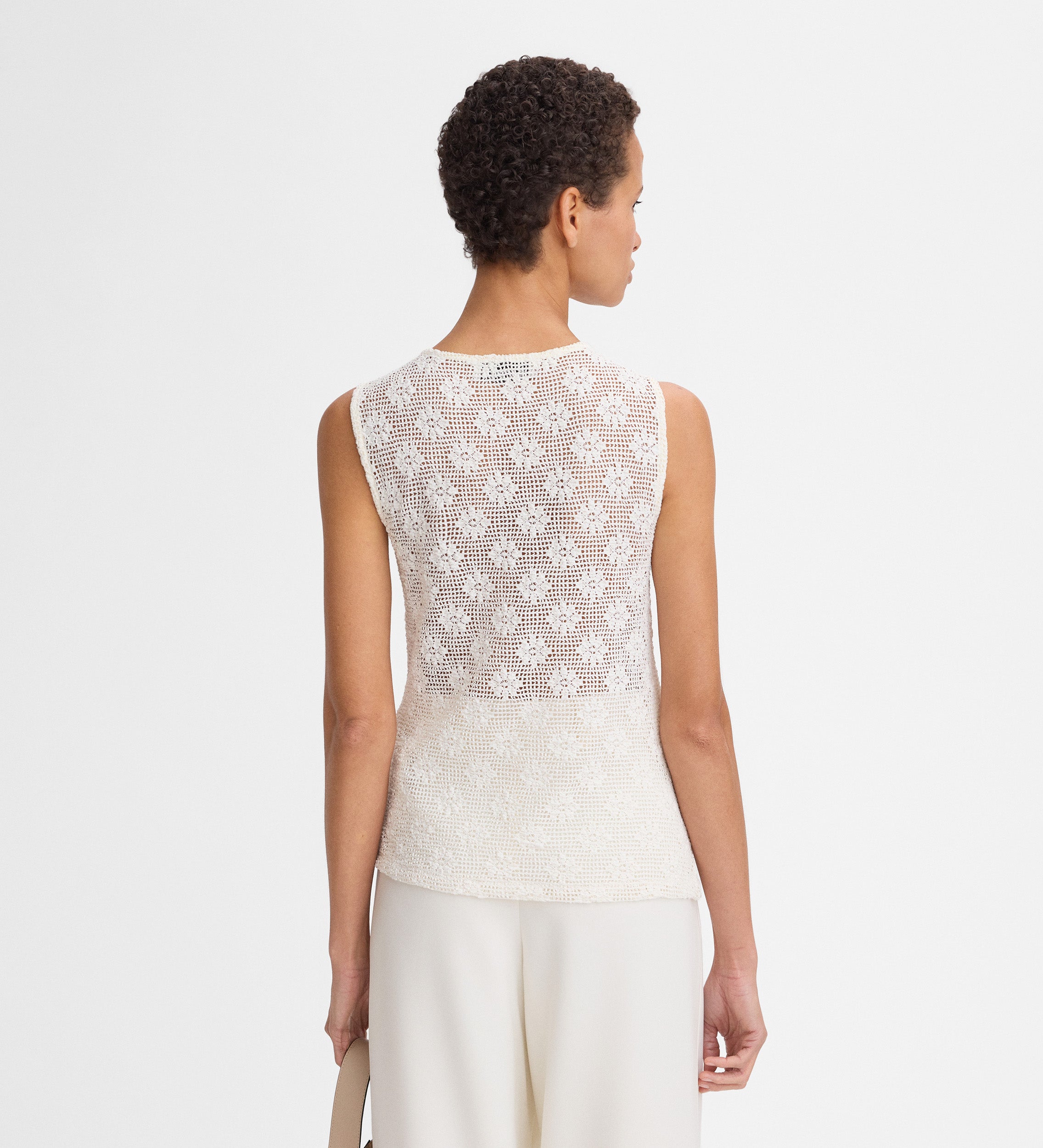Knit fabric top