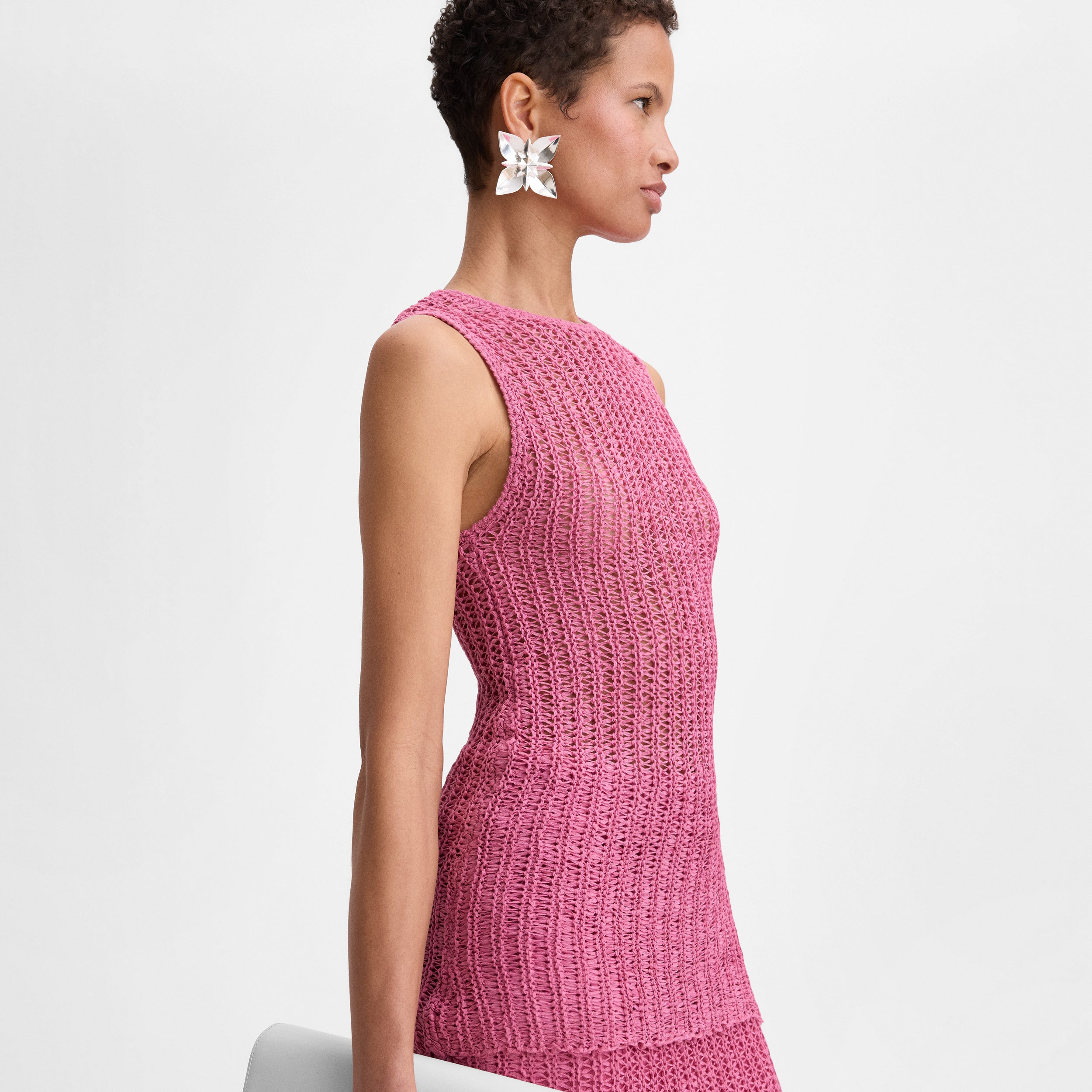 Ribbon knit top