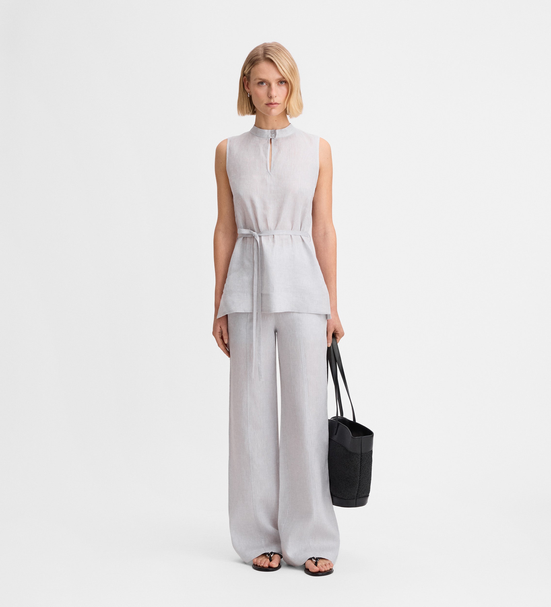 Wide linen pants