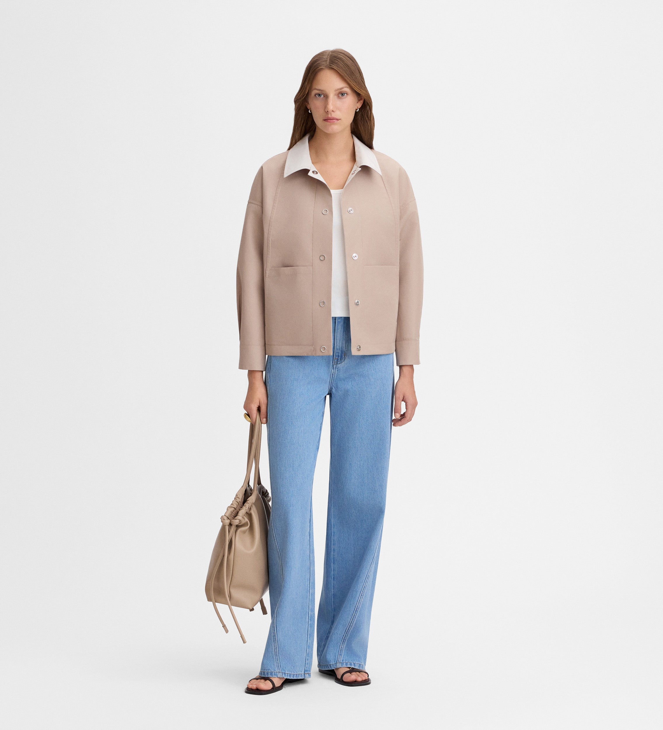 Parka courte réversible