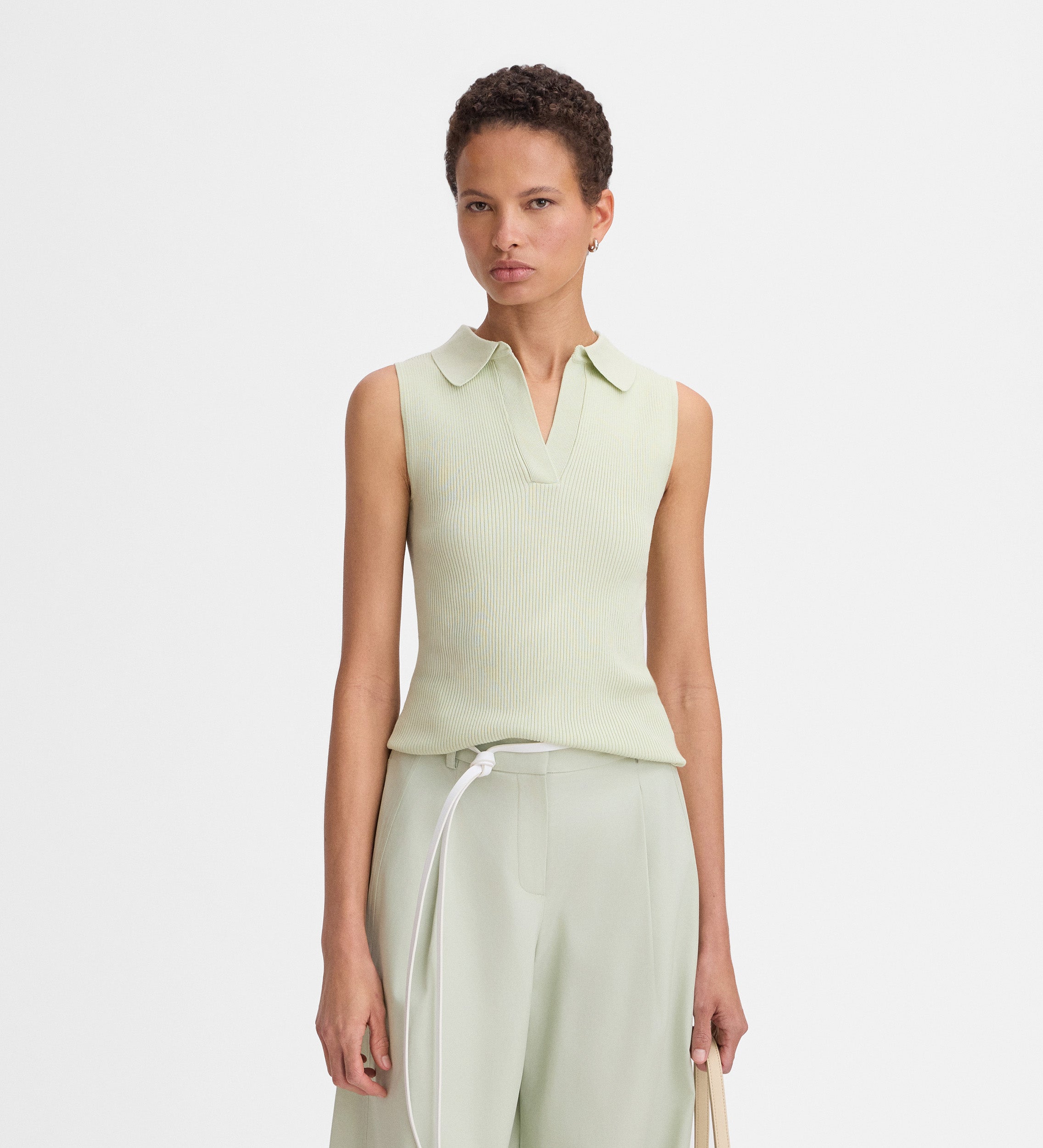 Top maille col polo