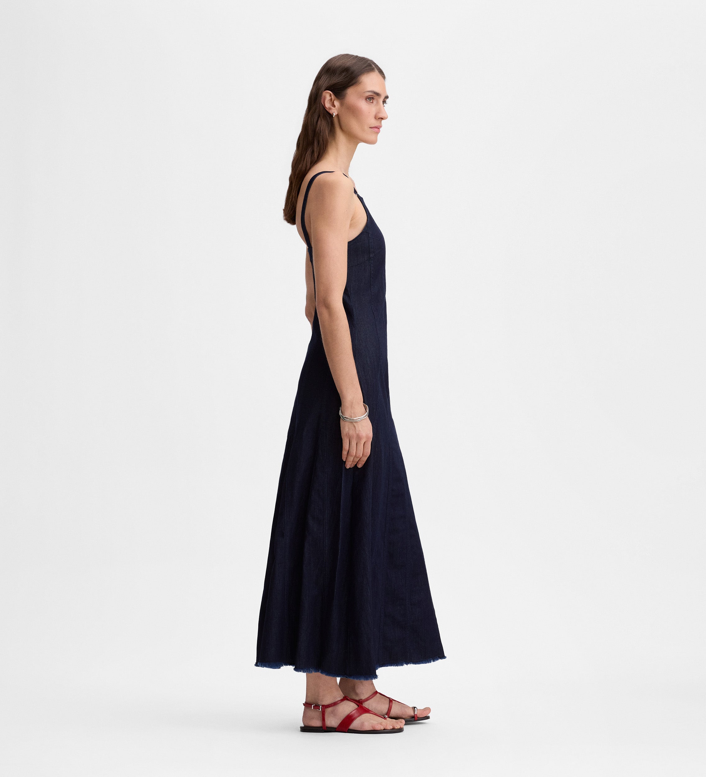 Vestido midi denim