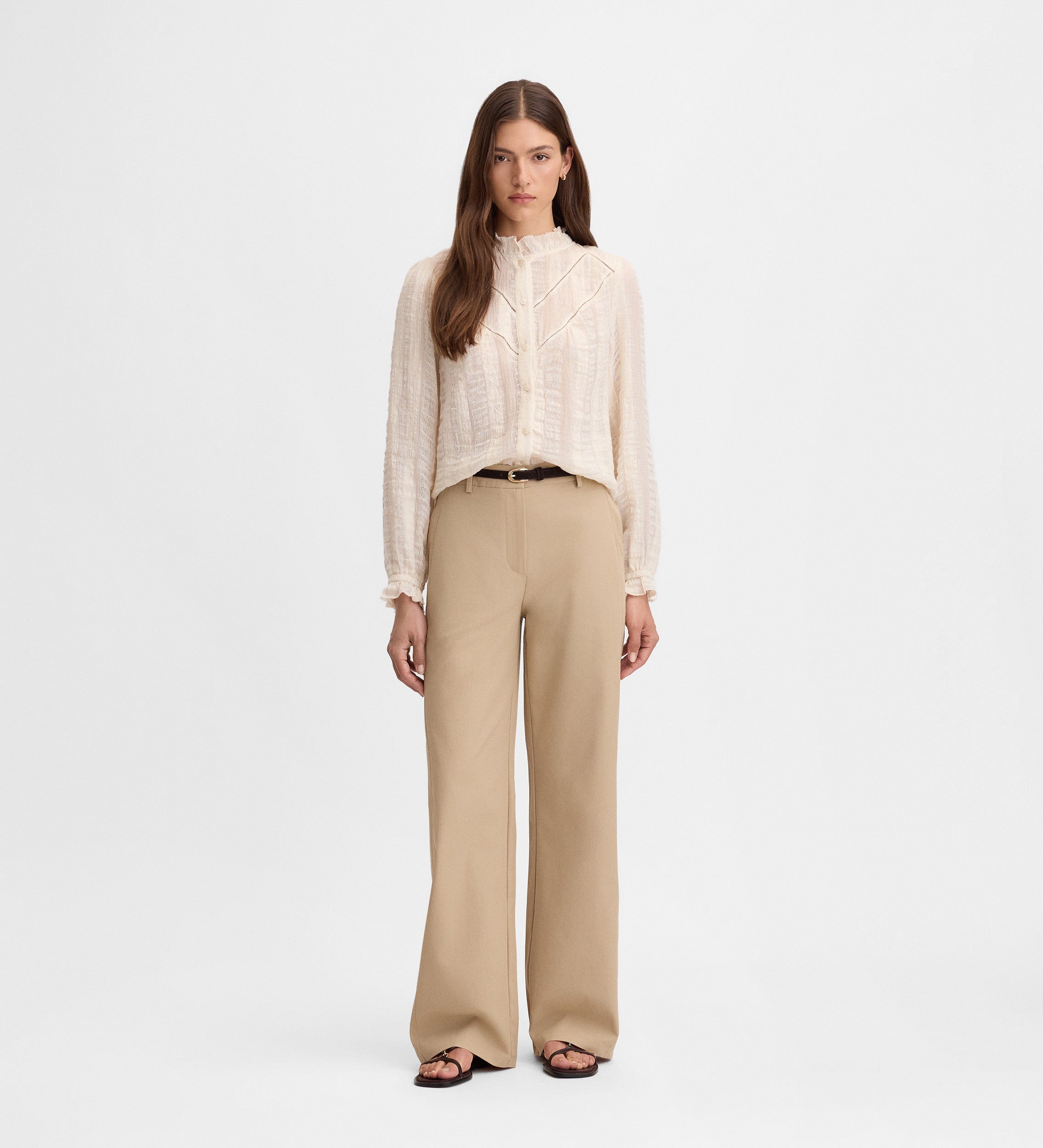Wide long pants