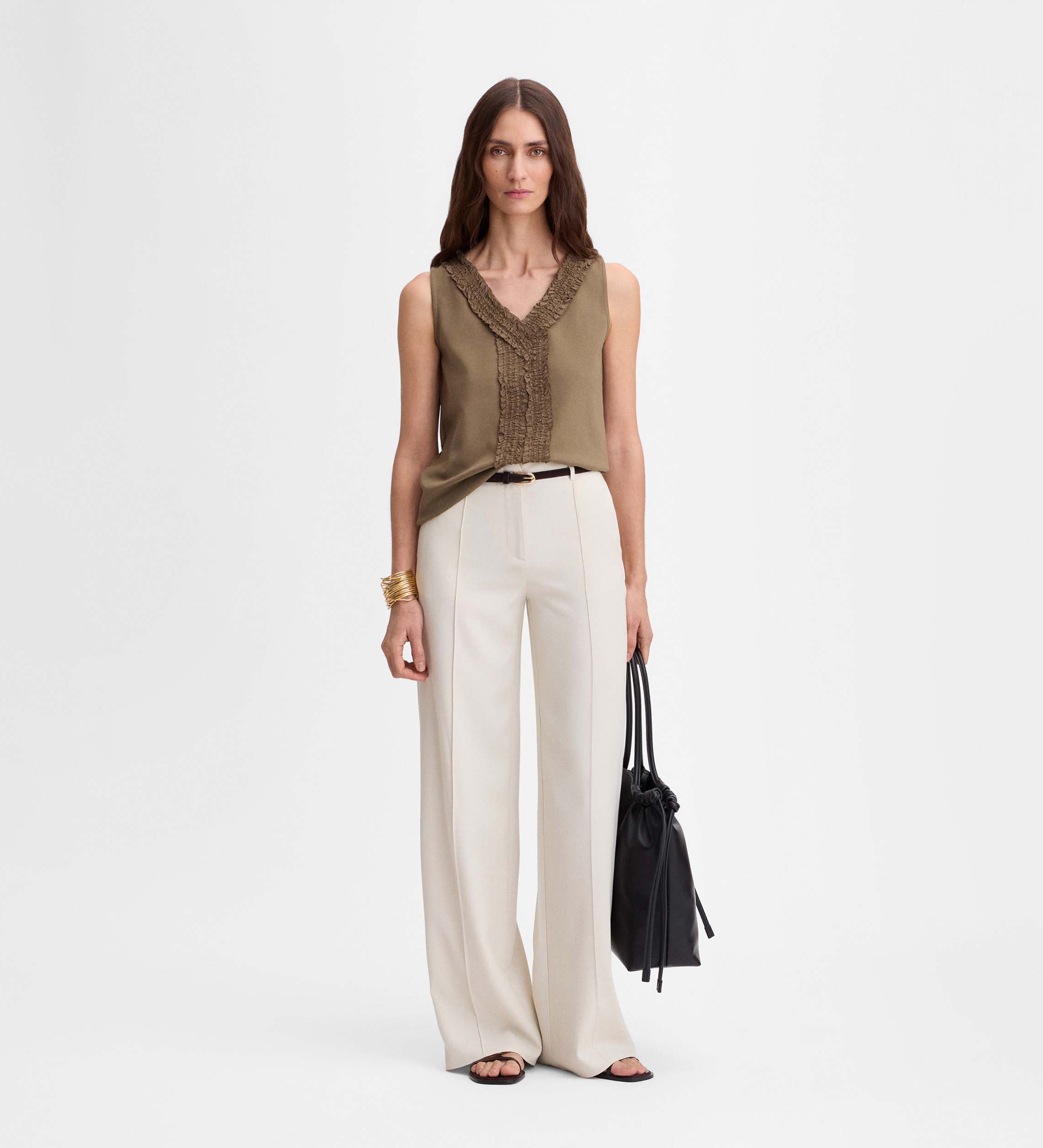 Top bordado textil