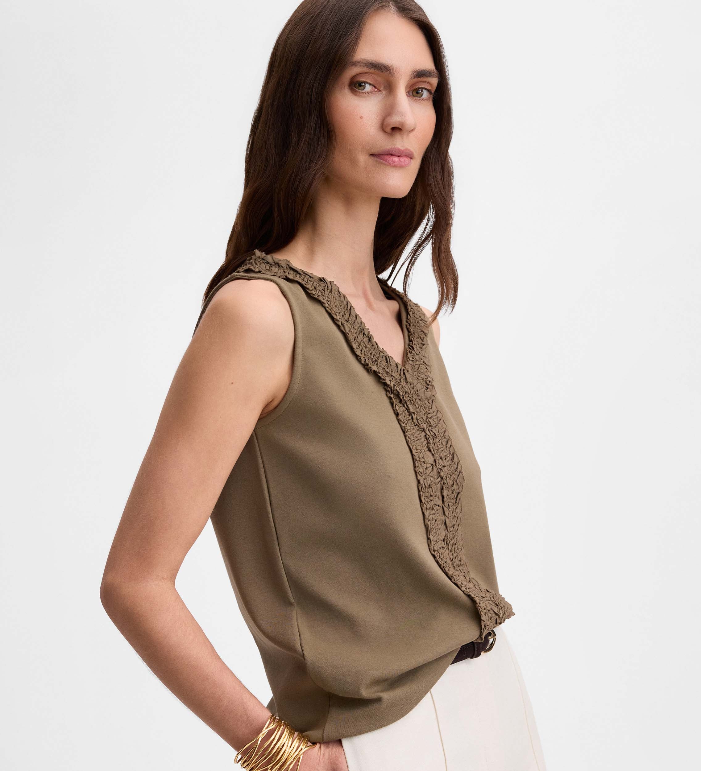 Top bordado textil