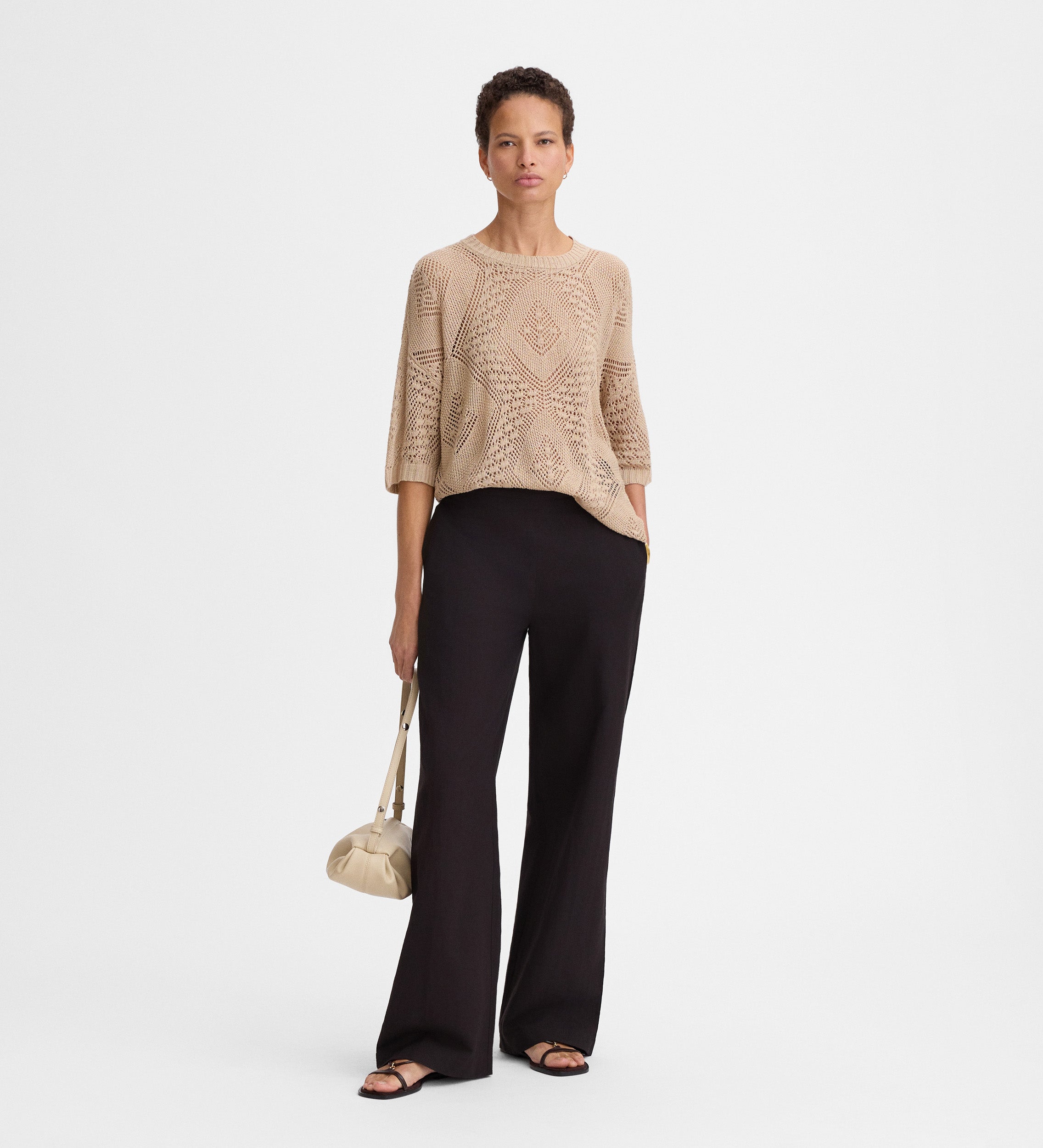 Pull en maille ajourée