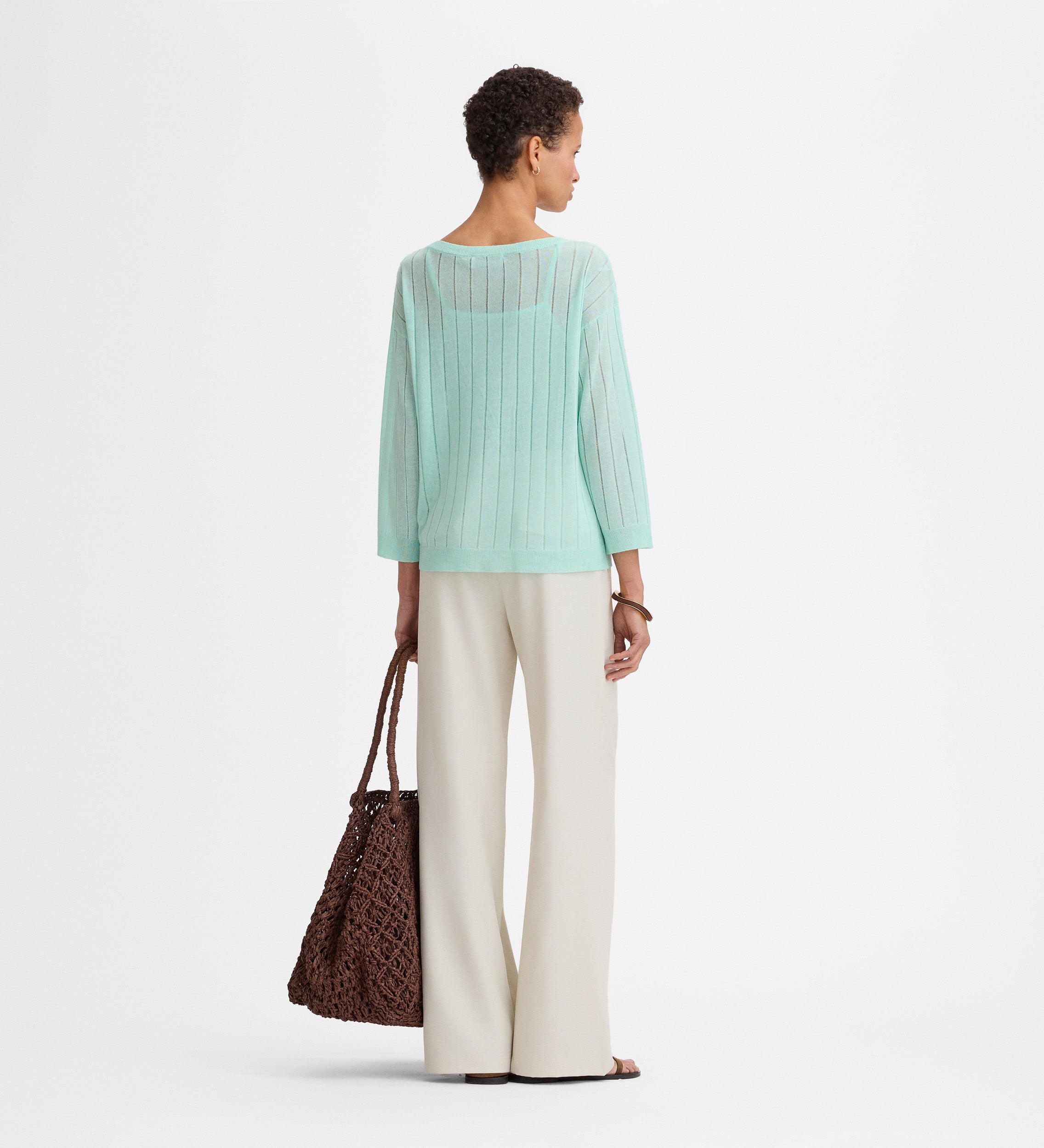 Pull ample maille fine