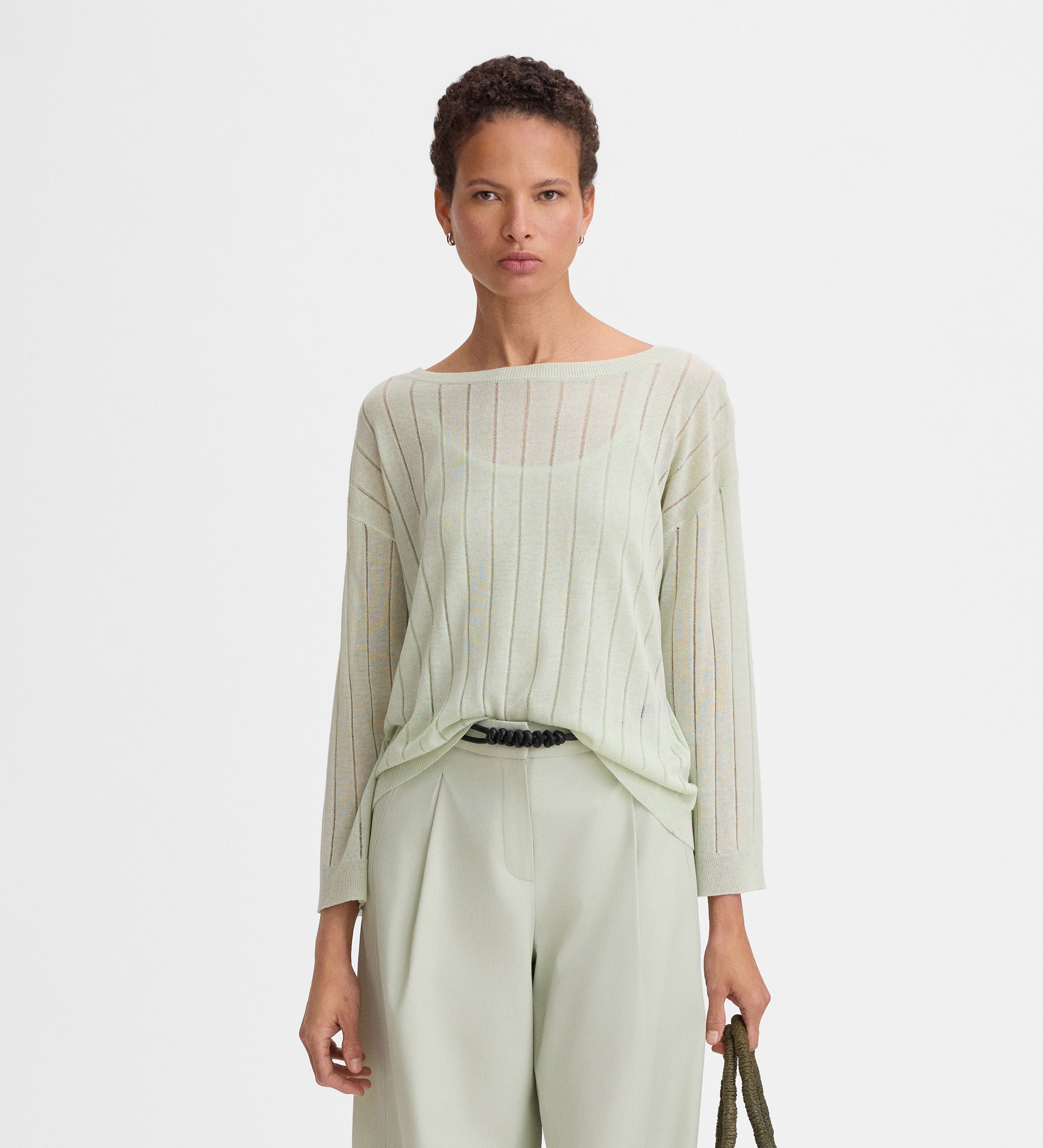 Pull ample maille fine