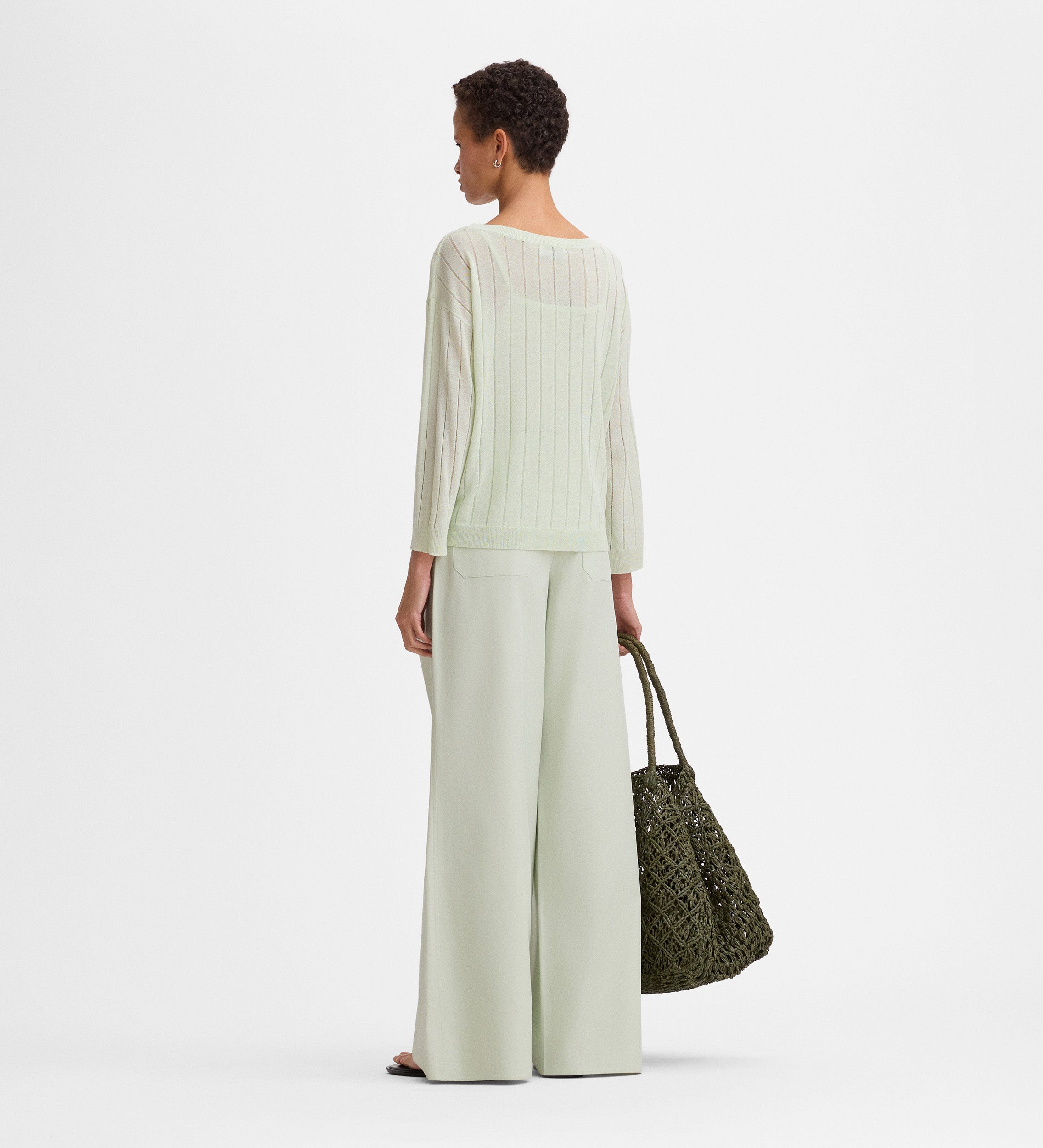 Pull ample maille fine