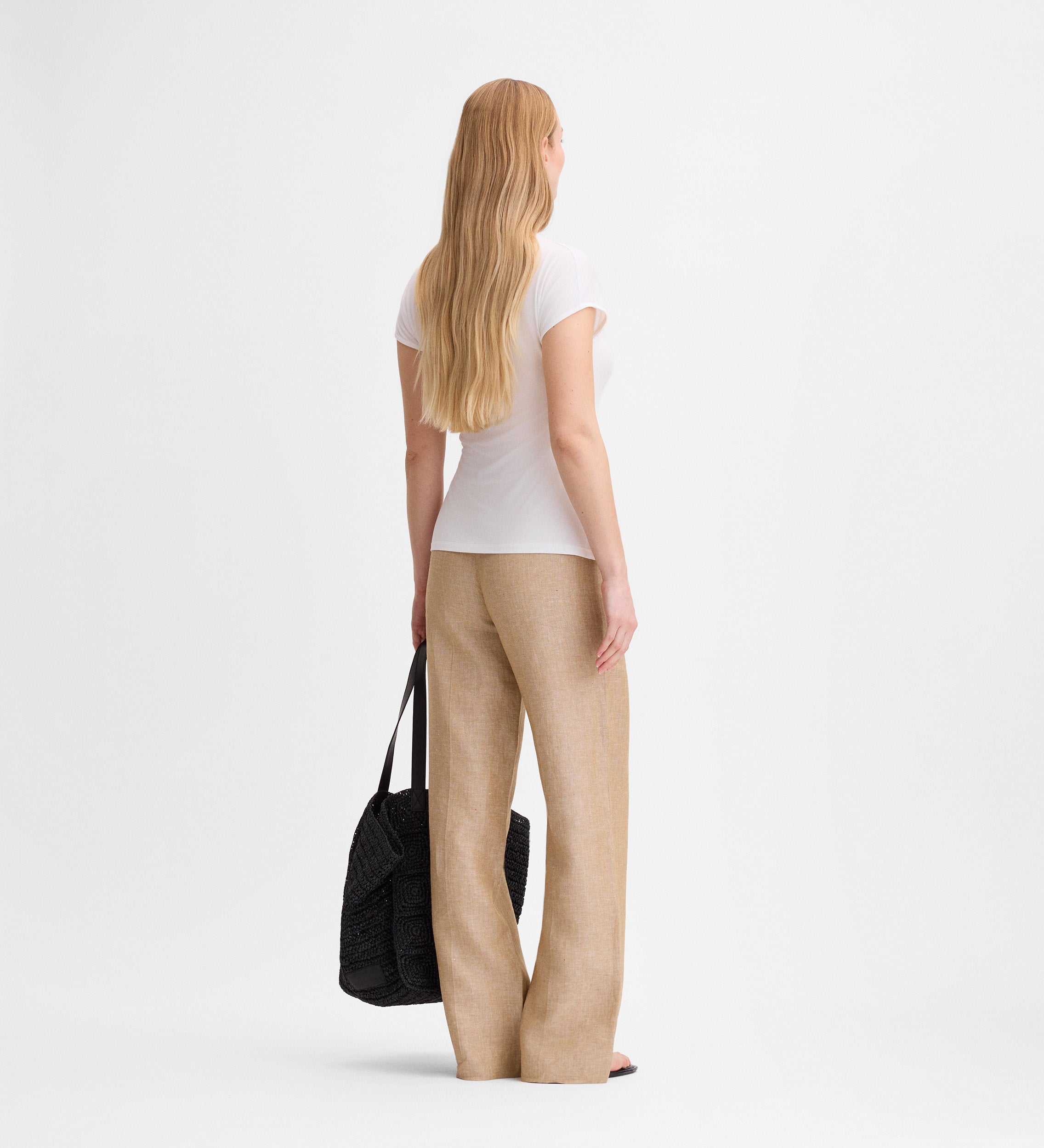 Asymmetrical buckle t-shirt