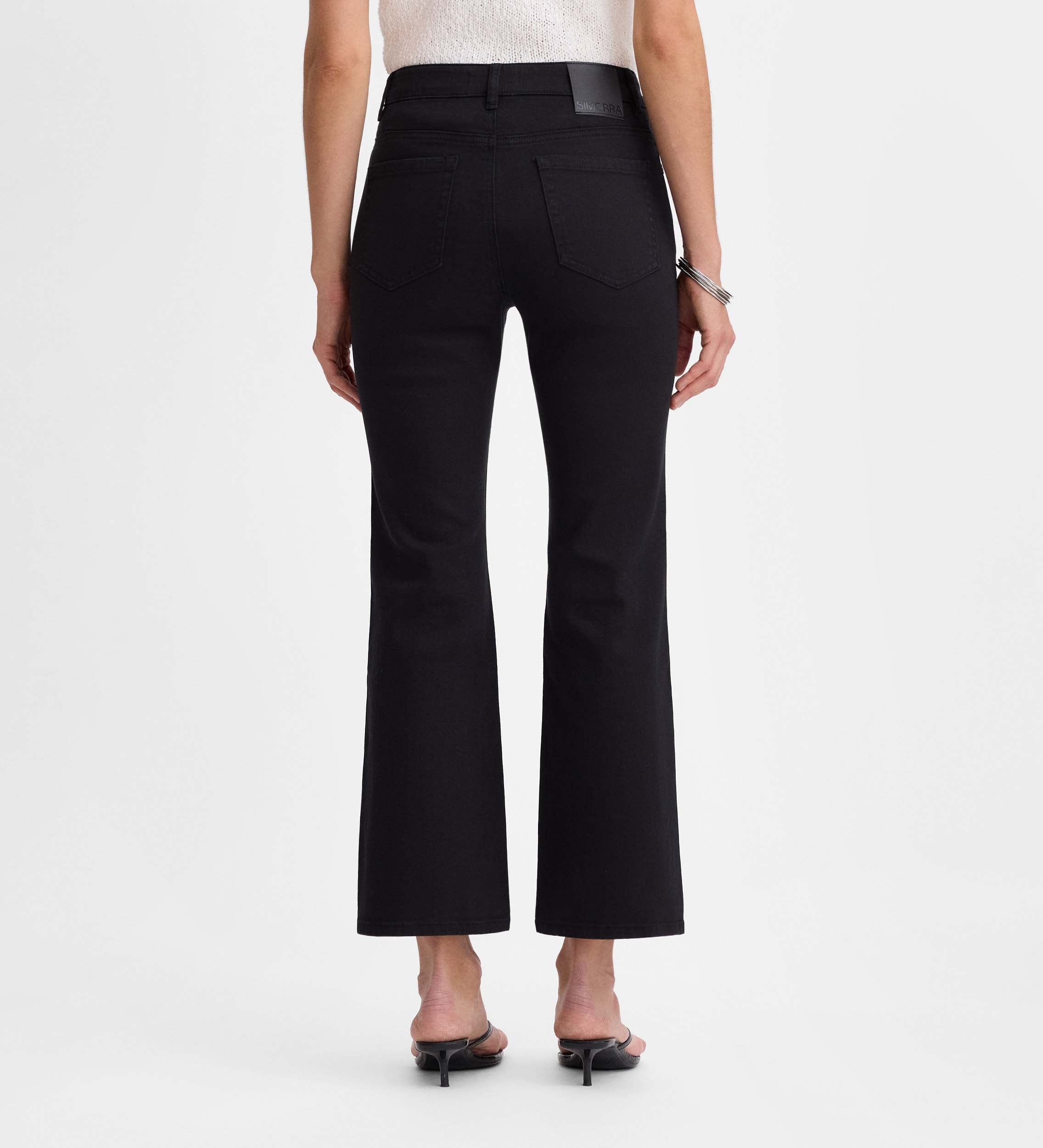 Flared cropped pants