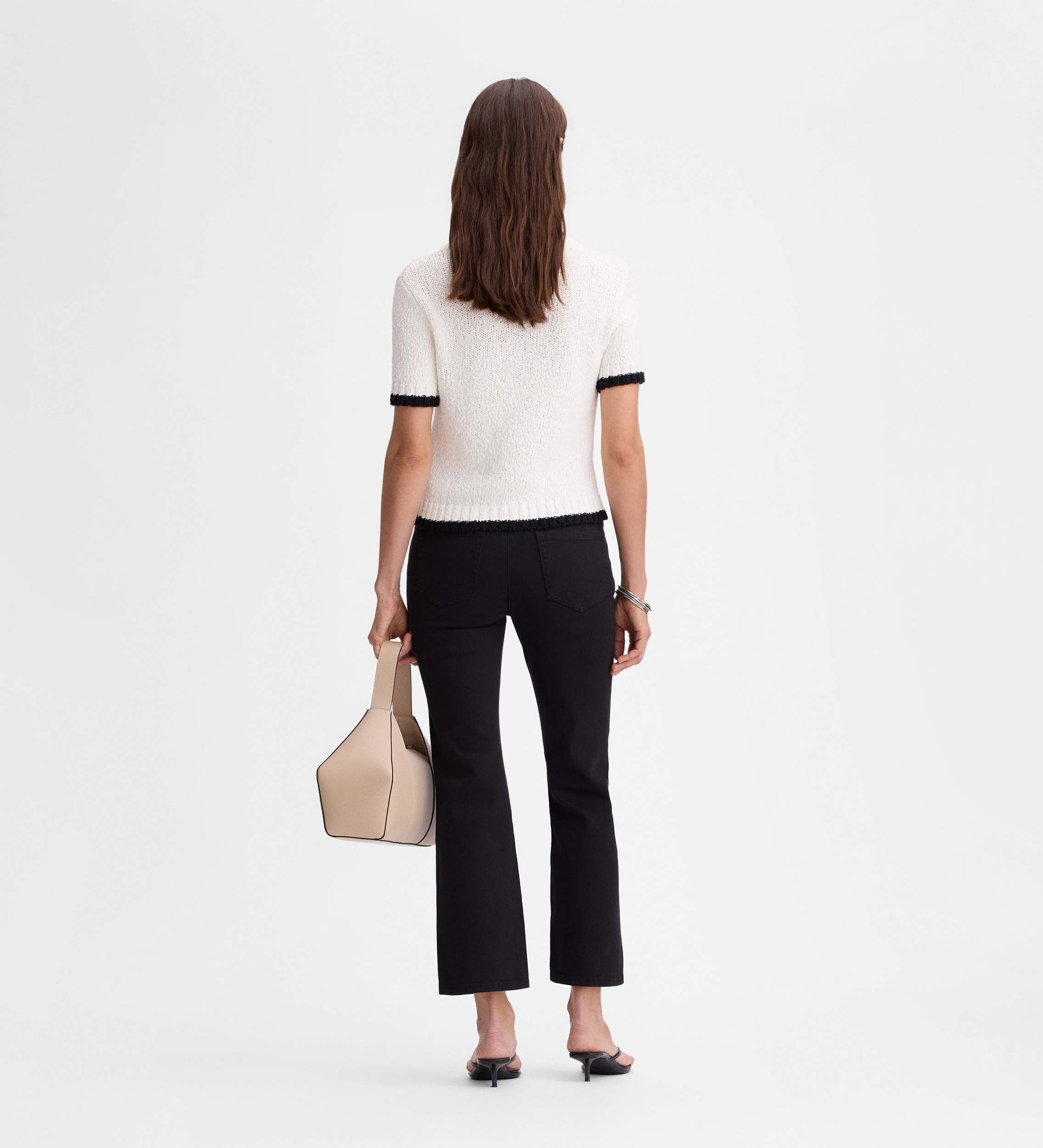Flared cropped pants