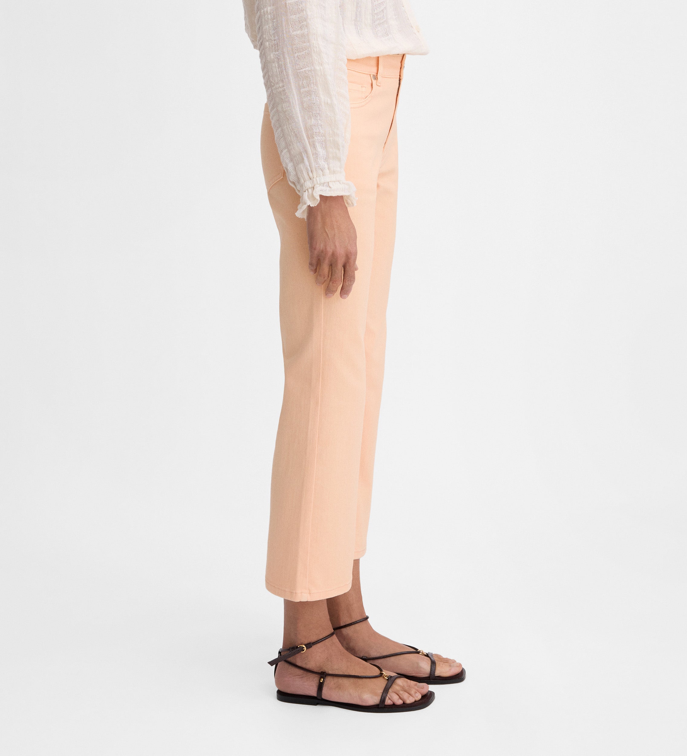 Flared cropped pants