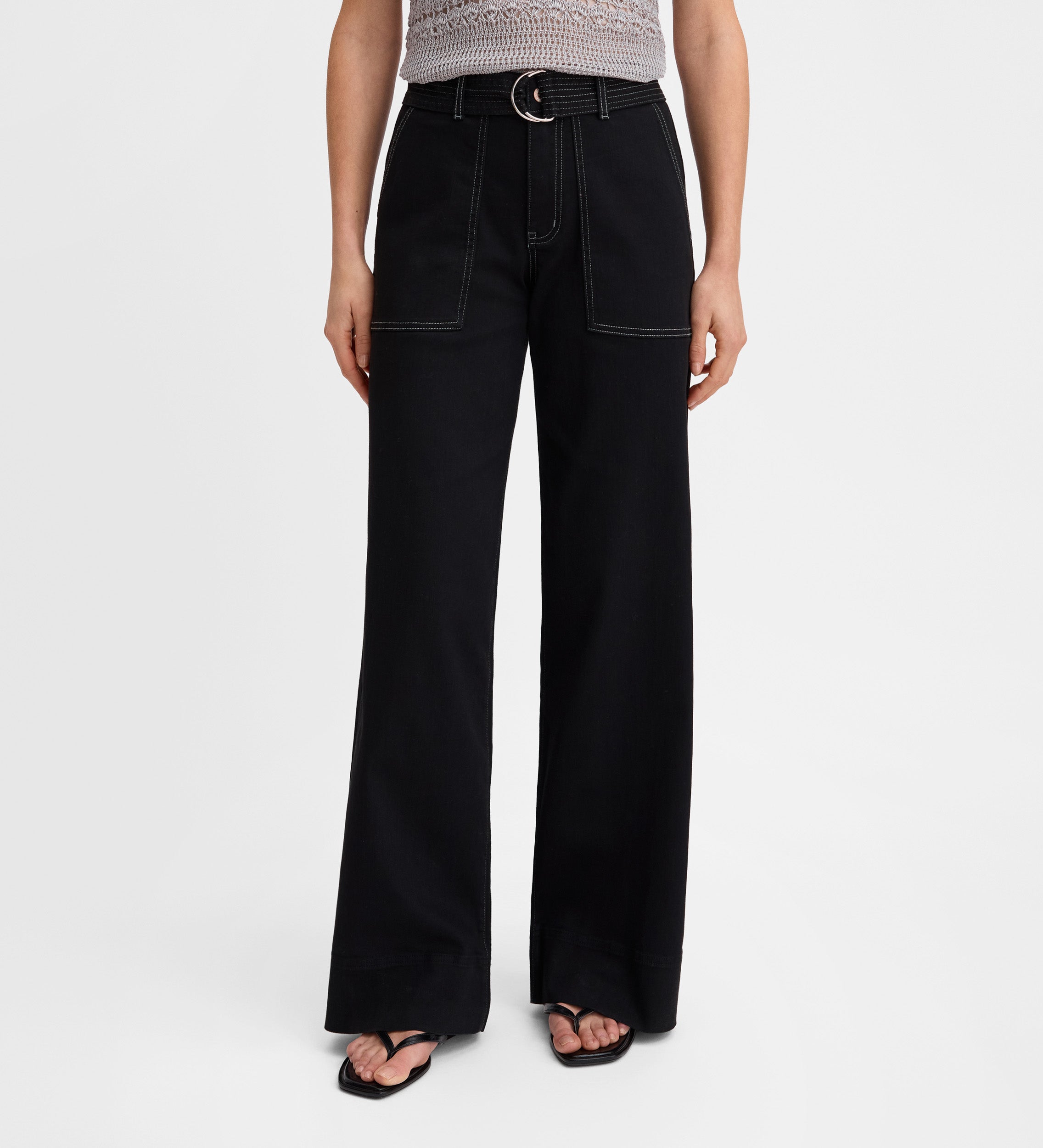 Denim pants stitching