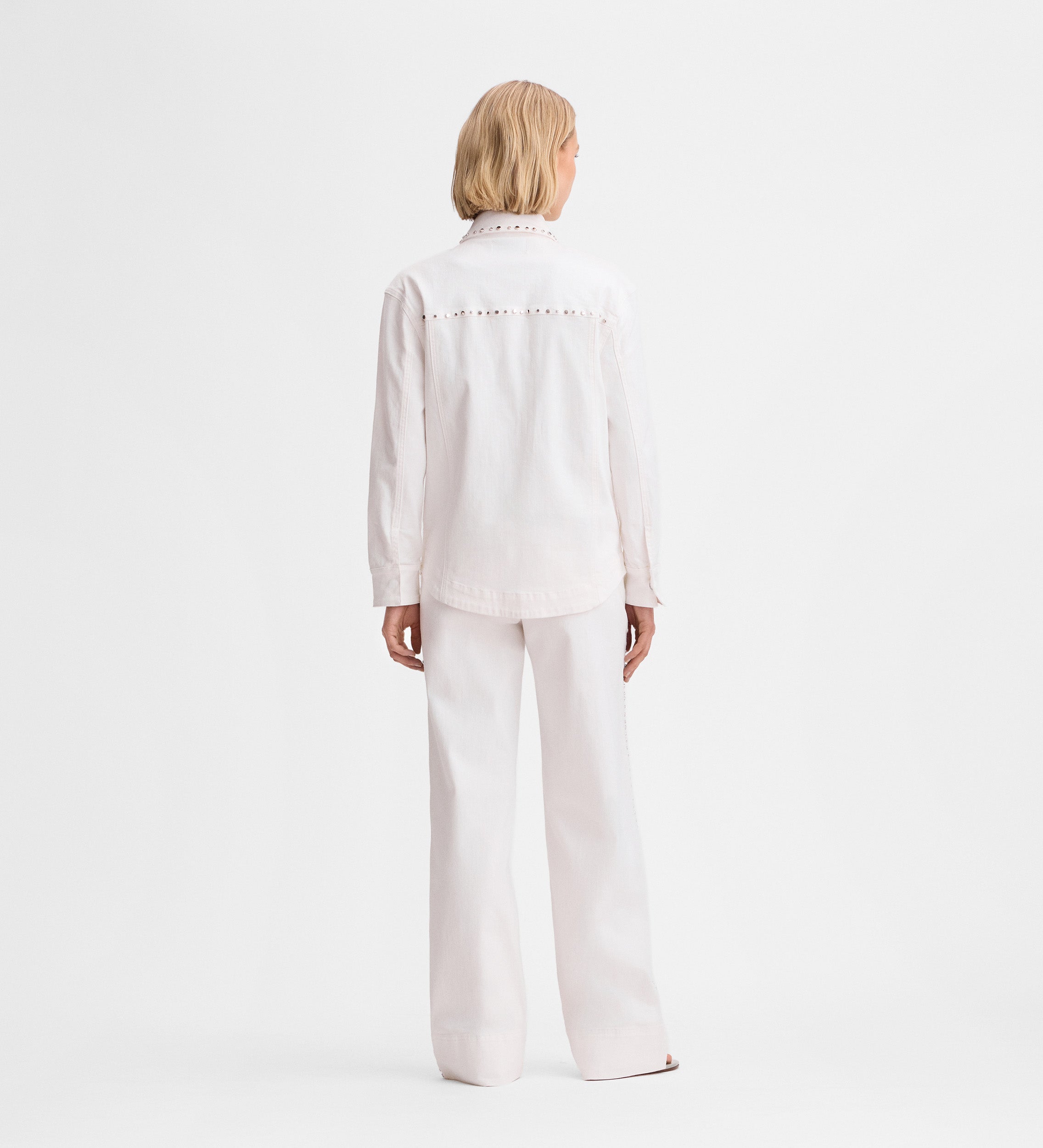 Surchemise en jean rivets