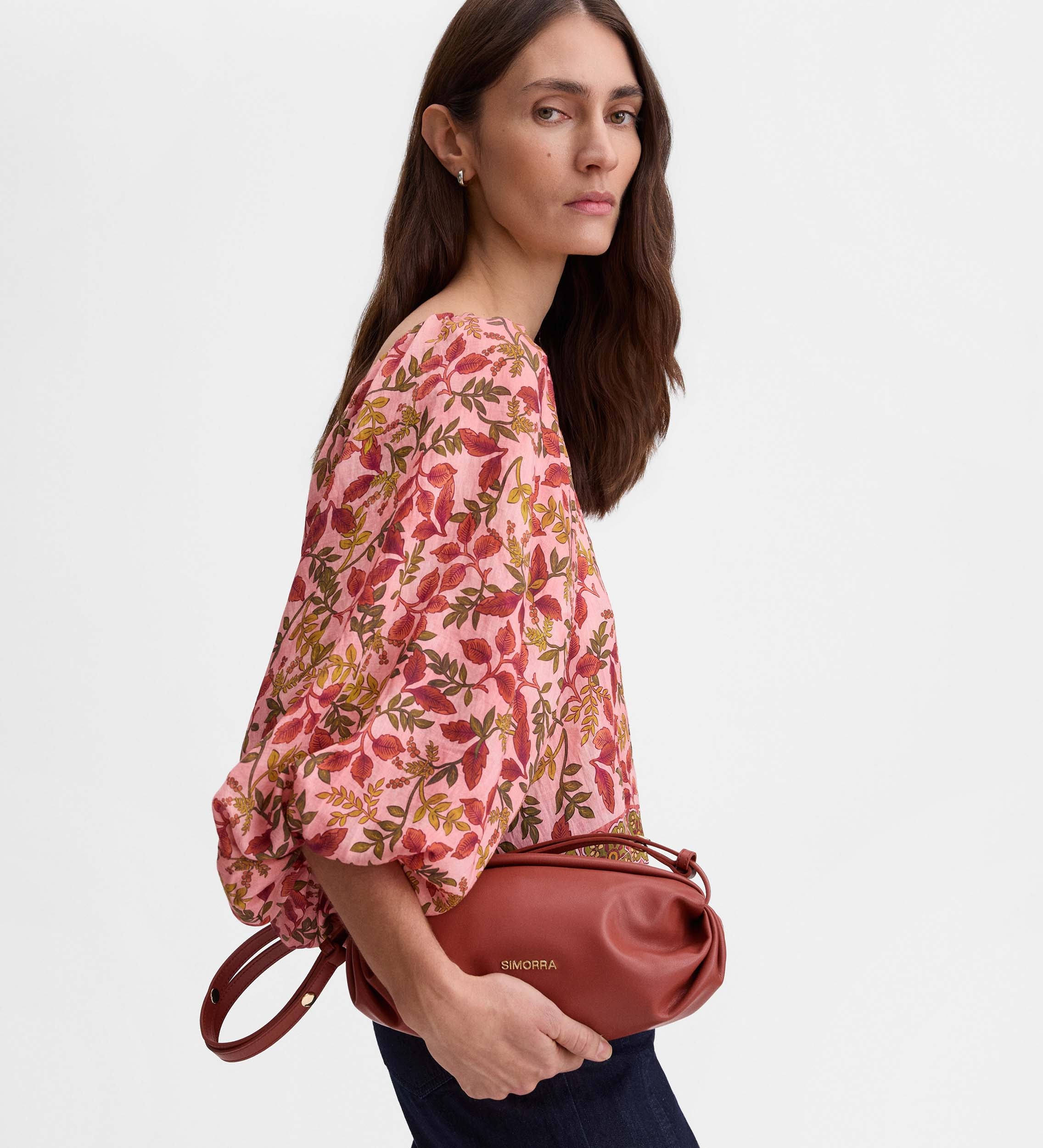 Bolso piel baguette