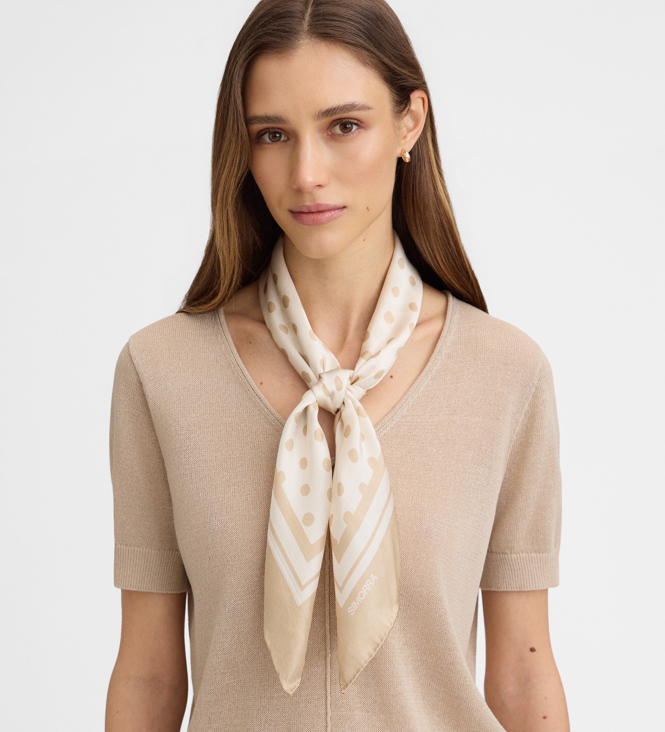 Foulard en soie imprimé
