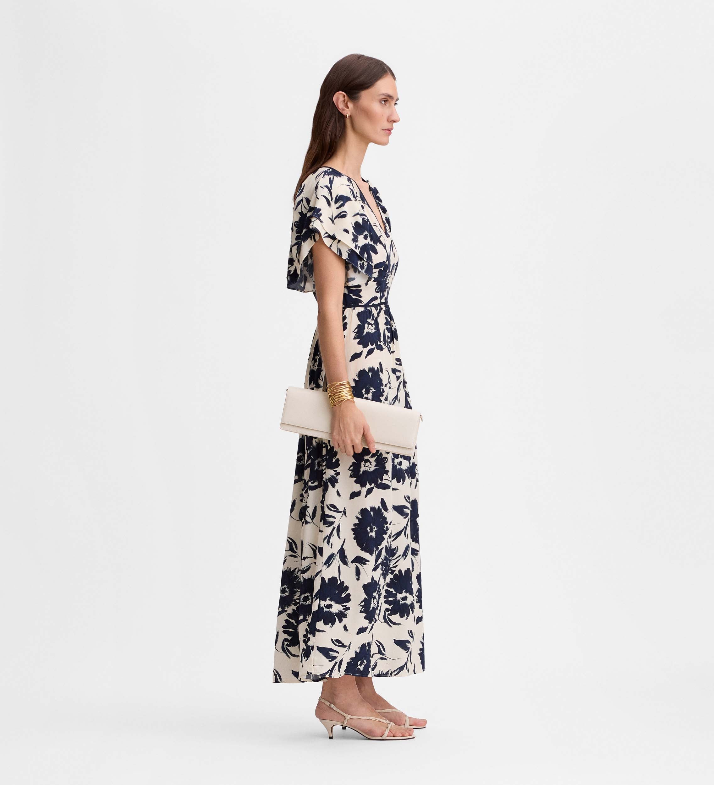 Robe midi imprimée