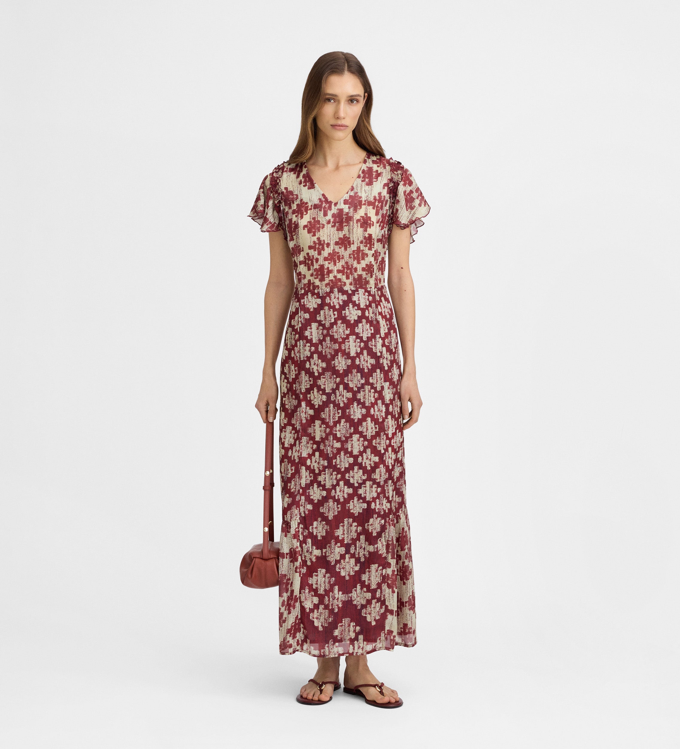 Flowy printed dress