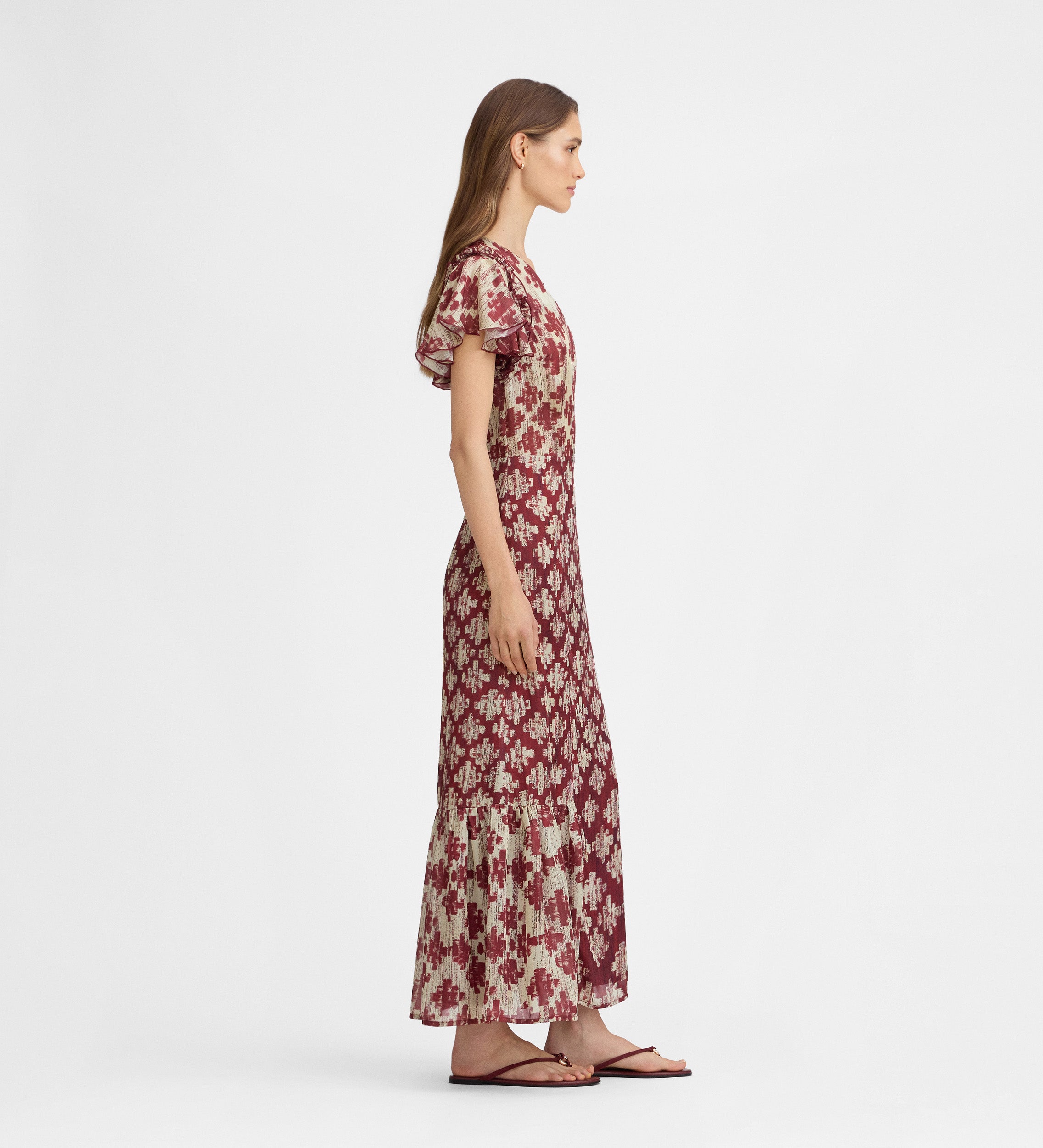 Flowy printed dress
