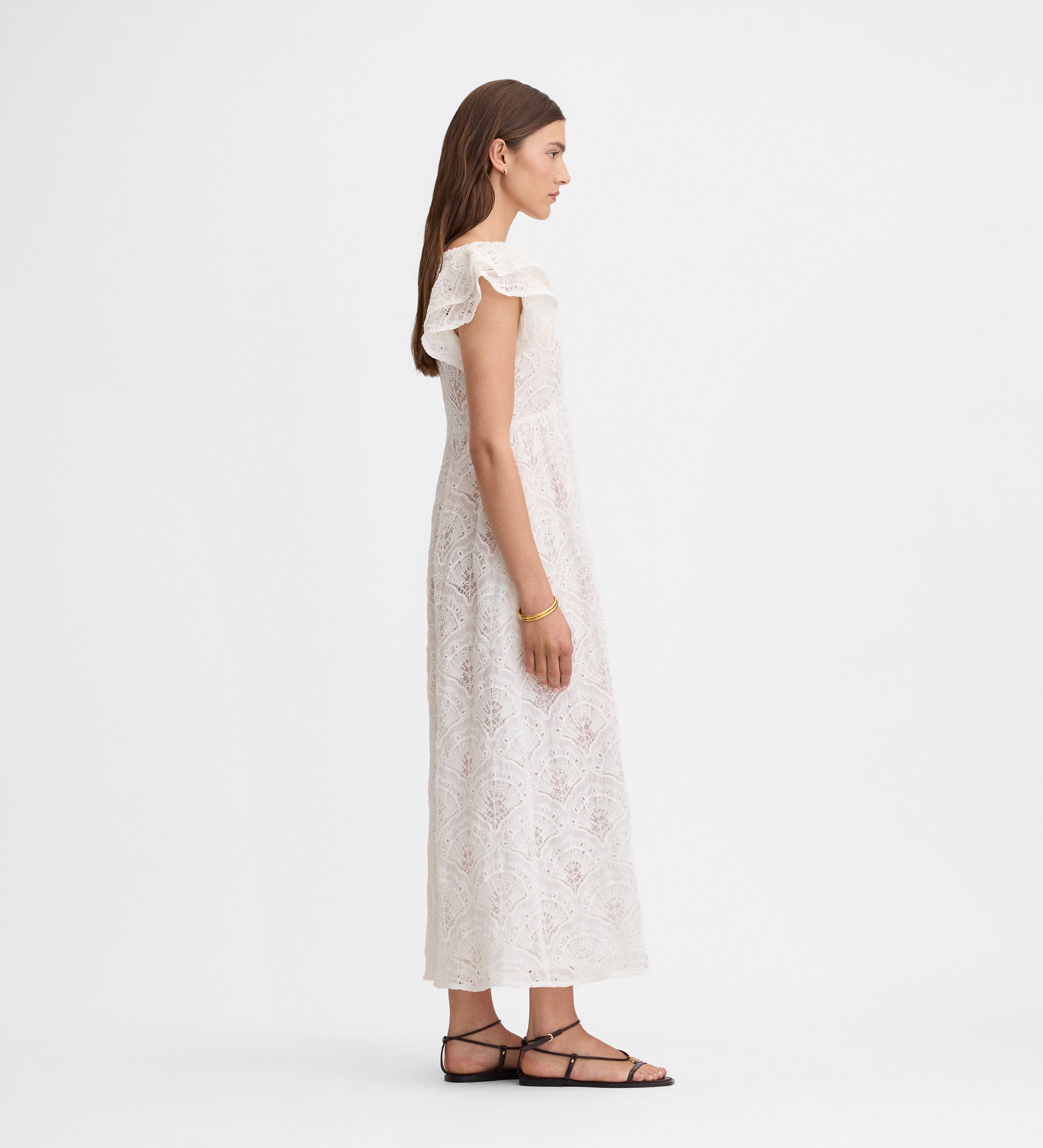 Embroidered long dress