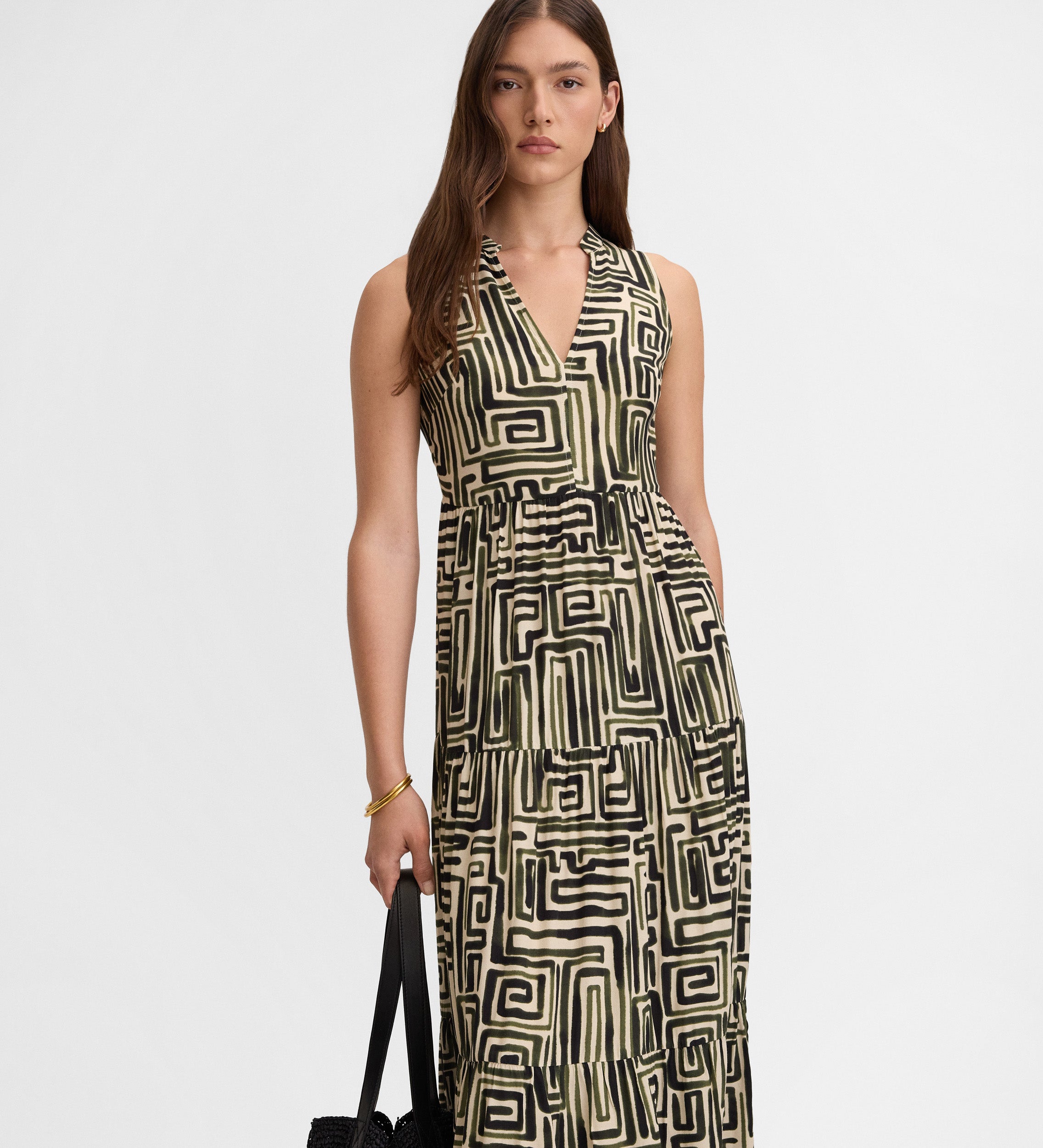Flowy printed dress