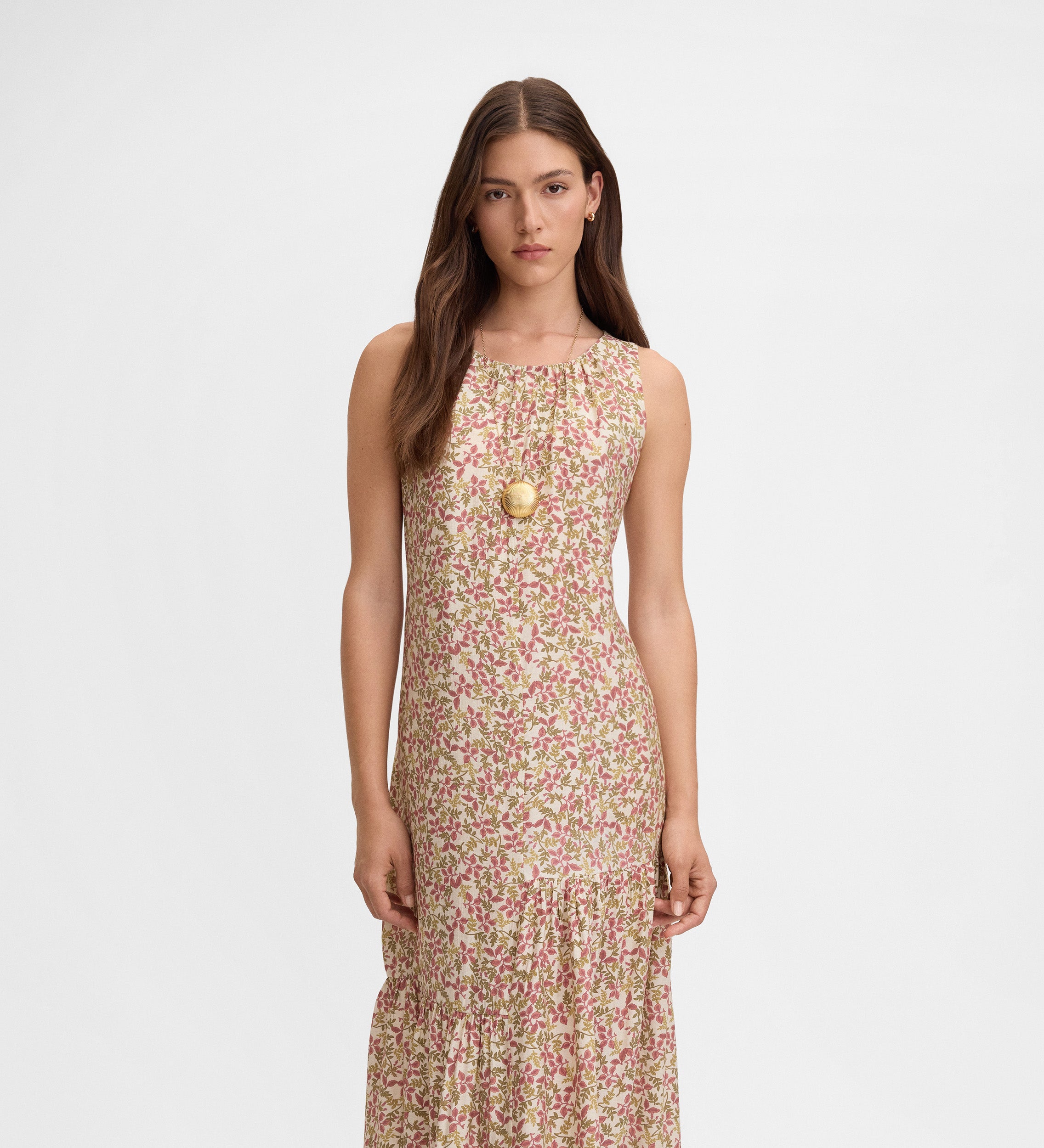 Flowy printed dress