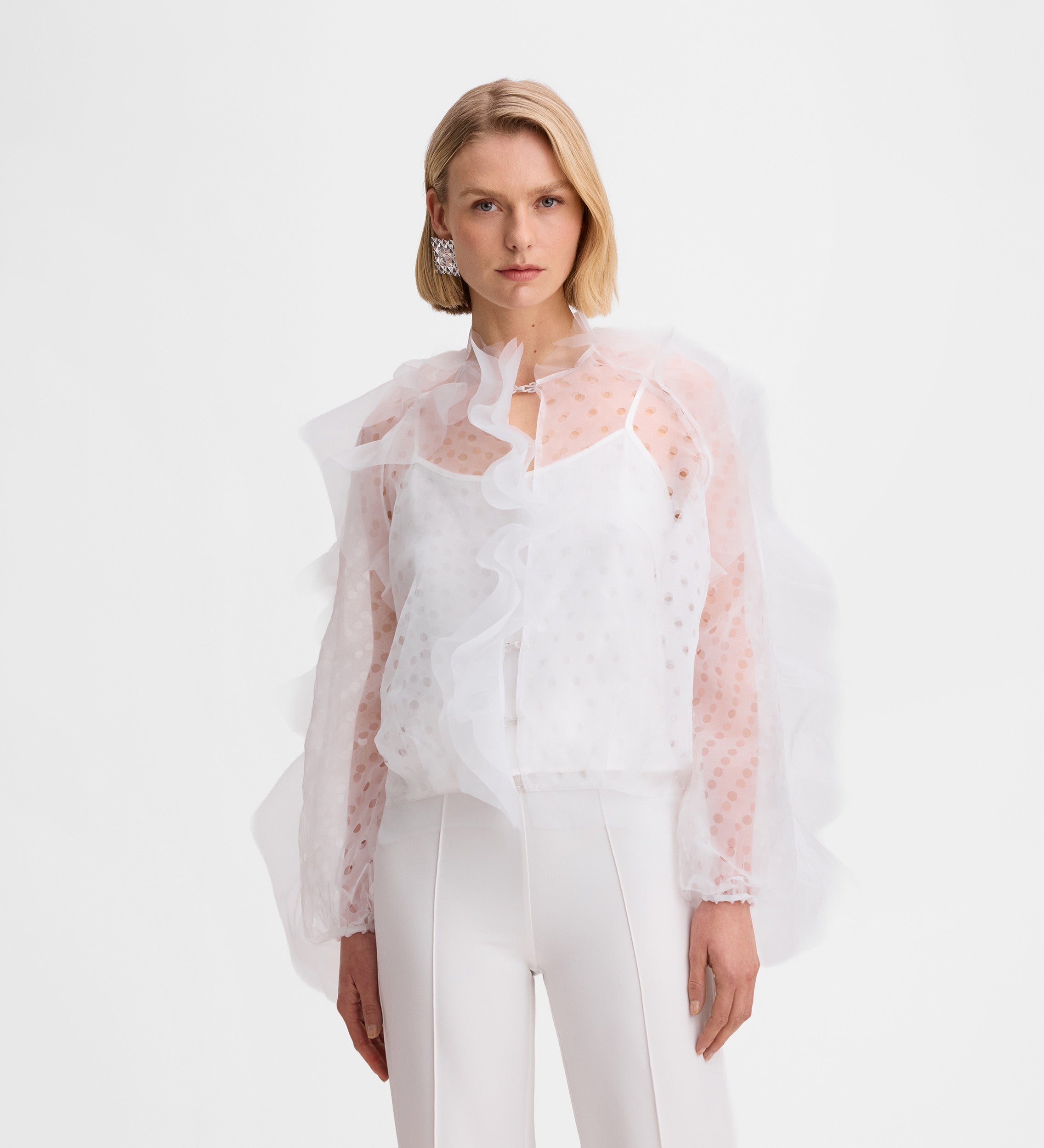 Blouson aviateur organza