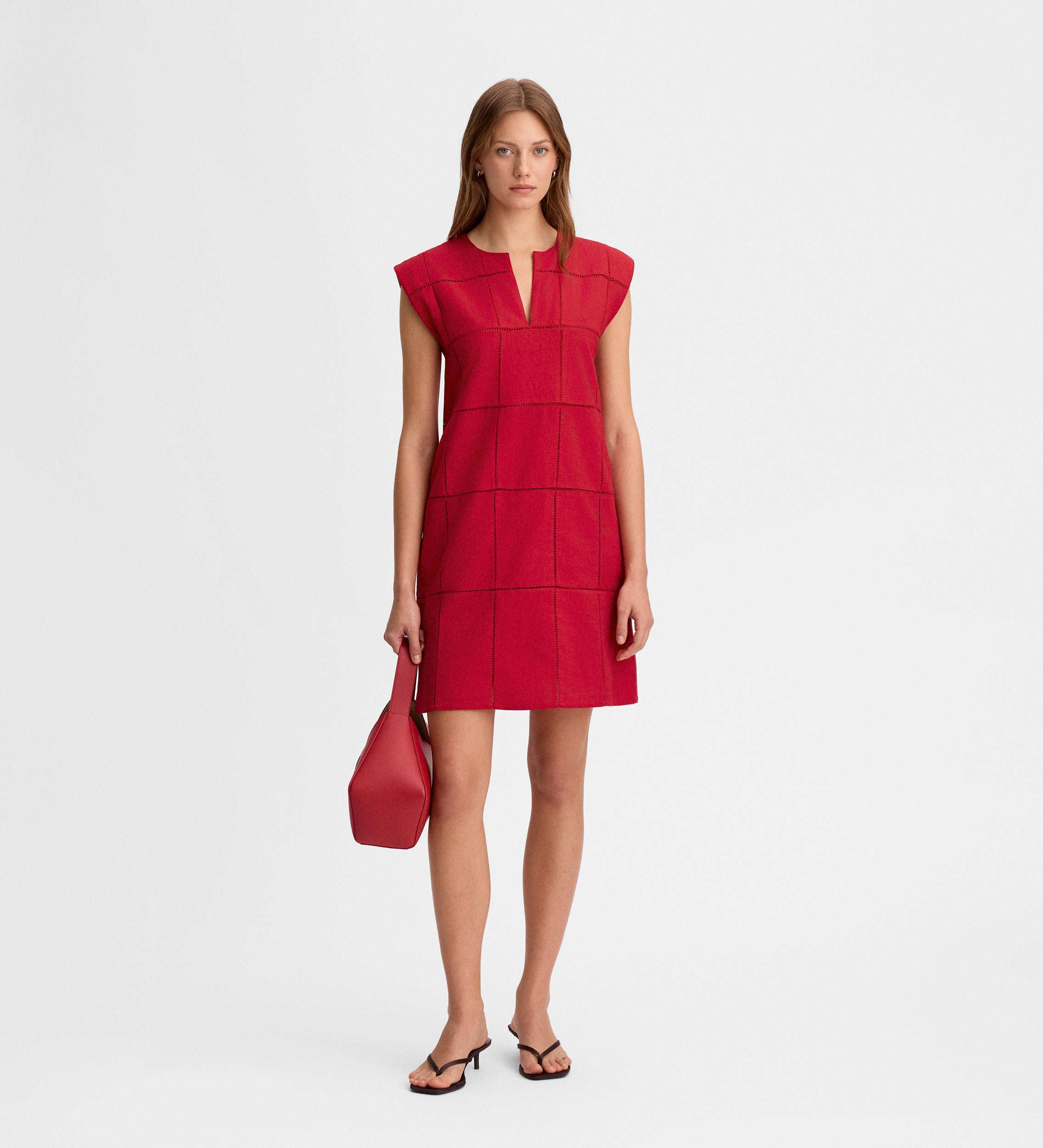 Linen mini dress