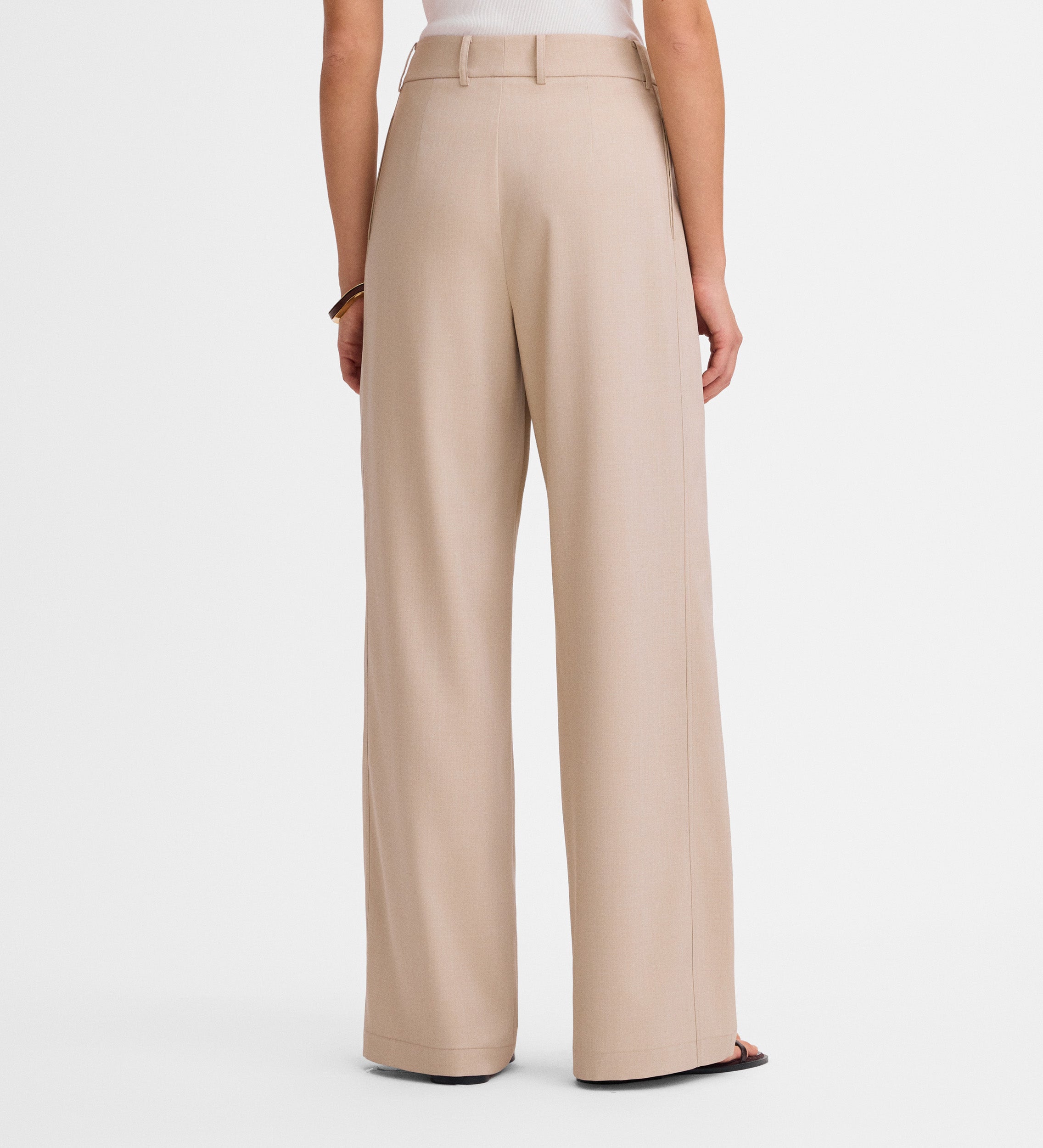 Pantalon large à plis
