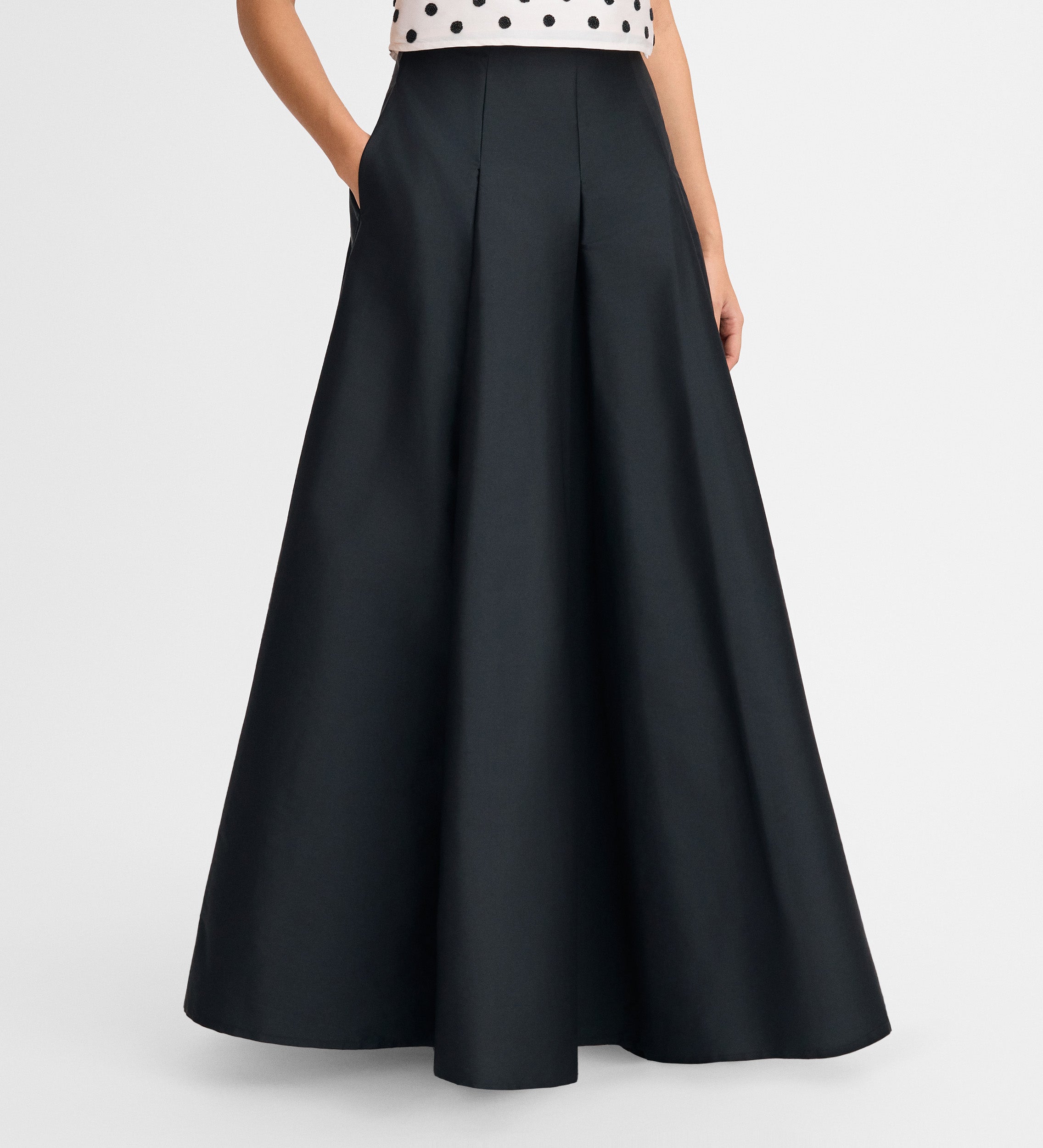 Jupe longue taffetas