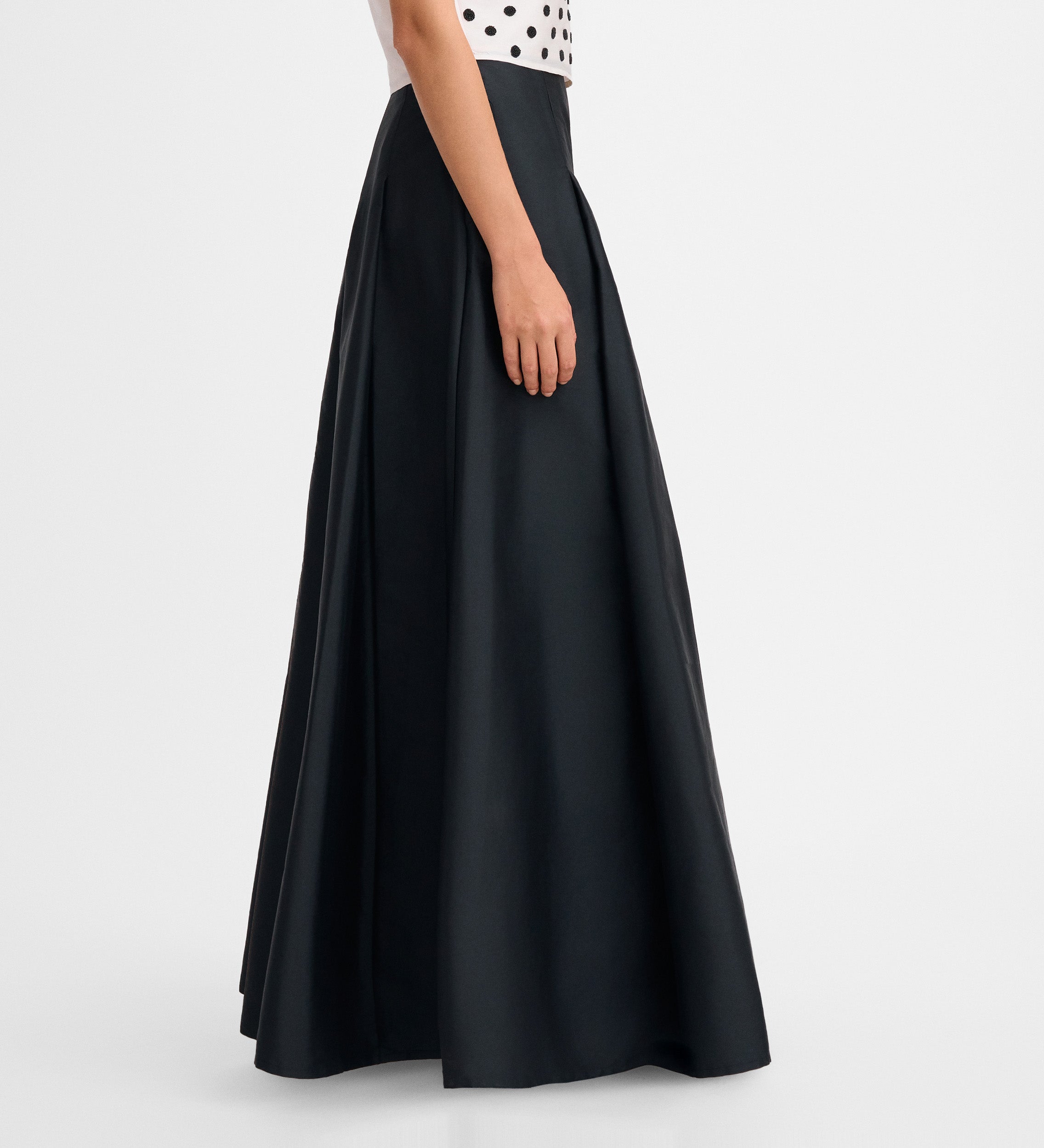 Jupe longue taffetas