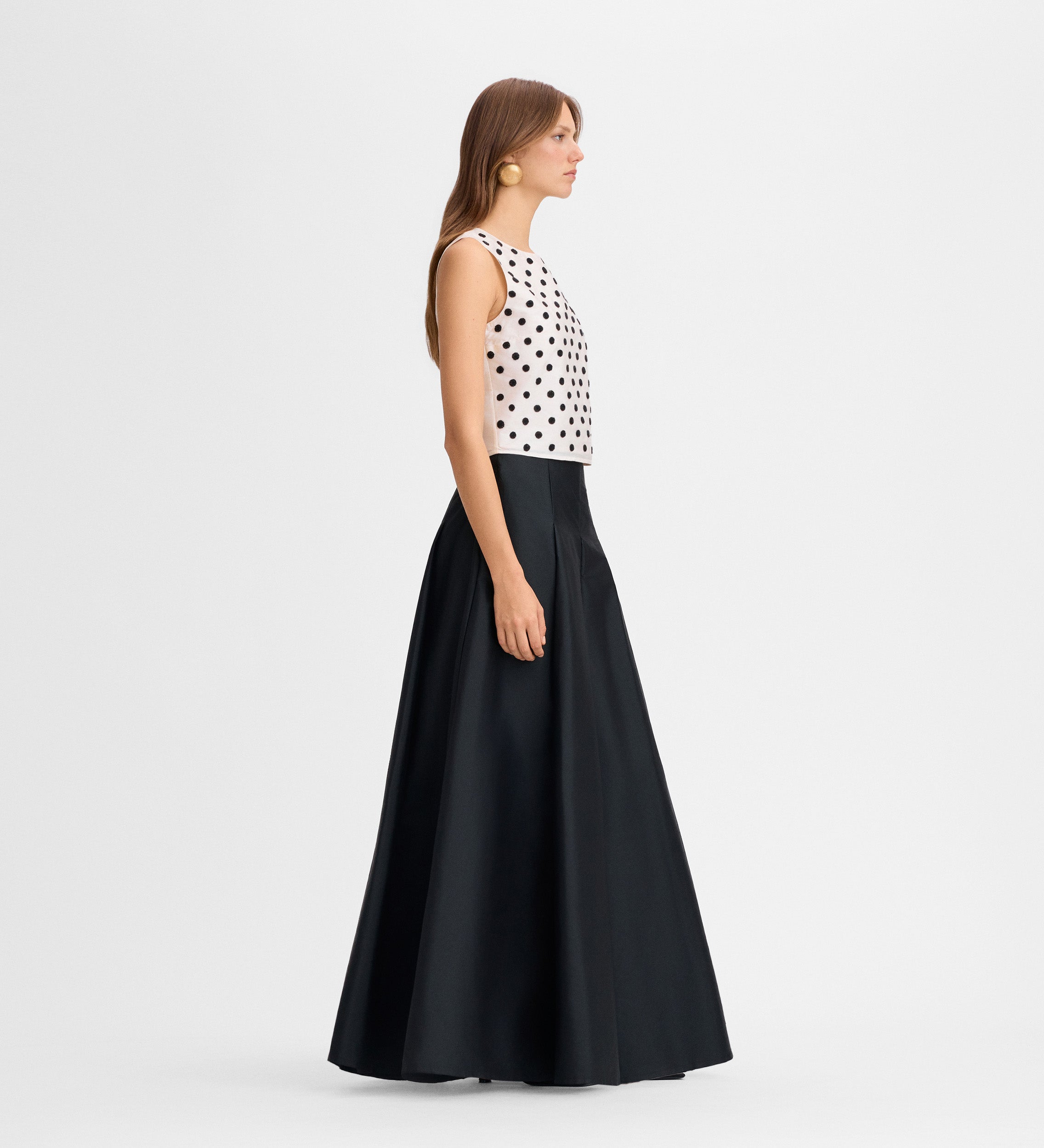 Jupe longue taffetas