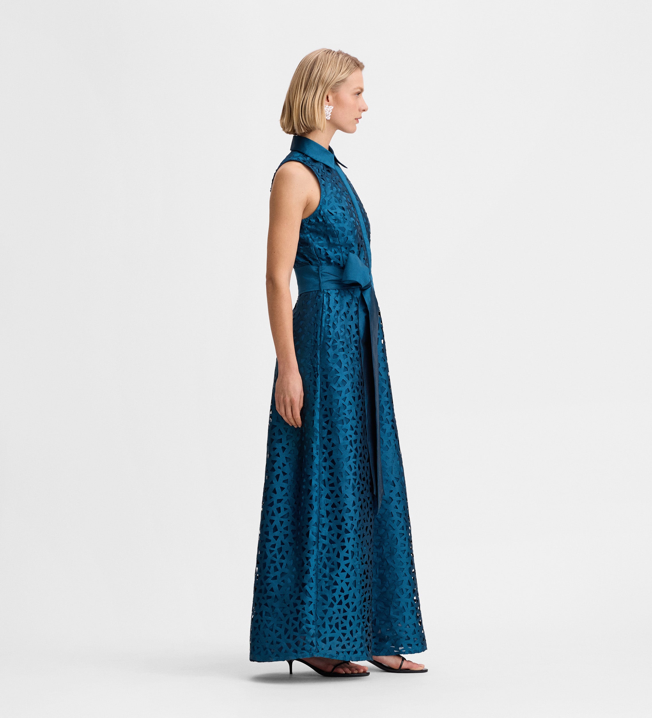 Robe longue taffetas