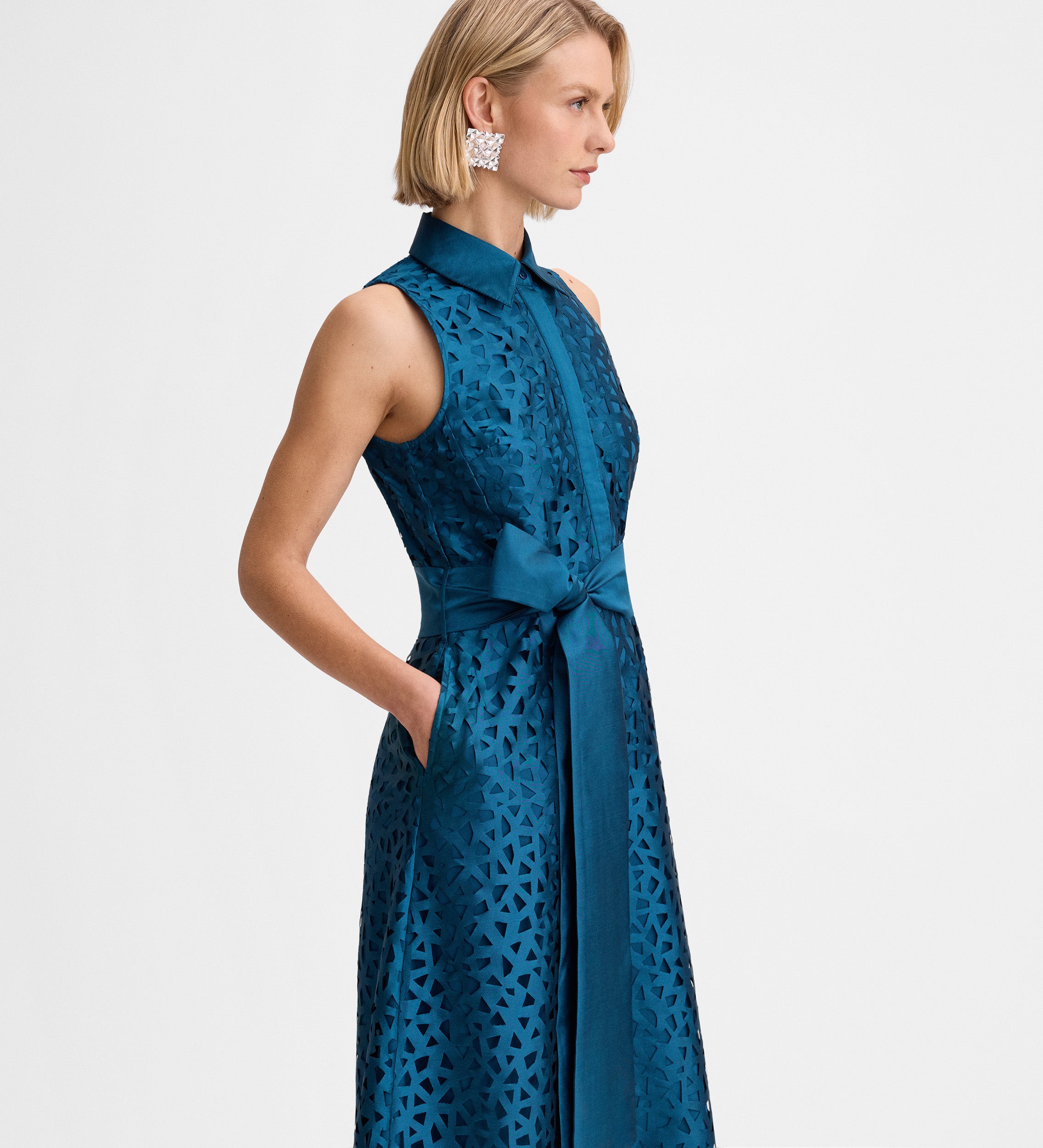 Robe longue taffetas