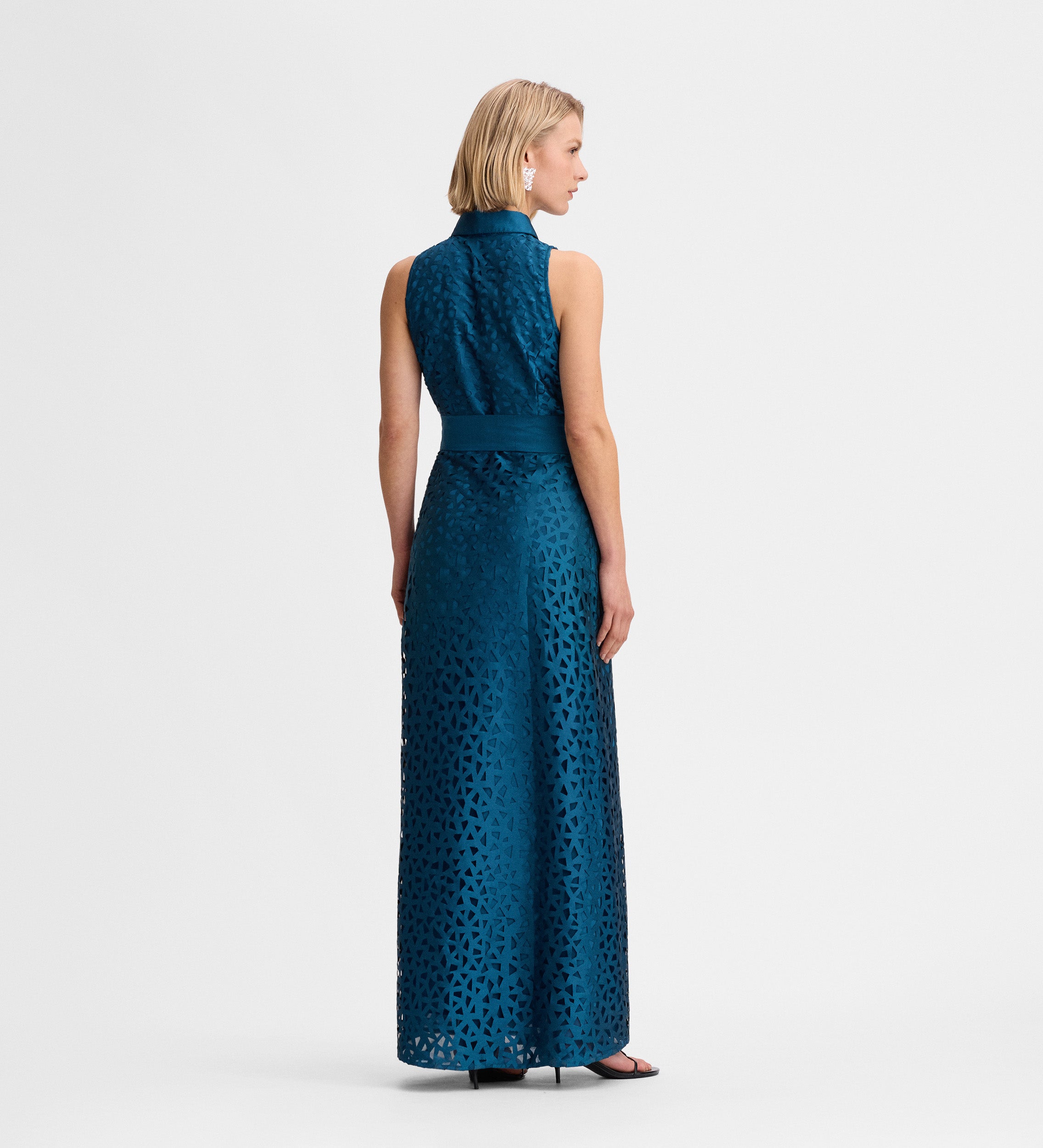 Robe longue taffetas