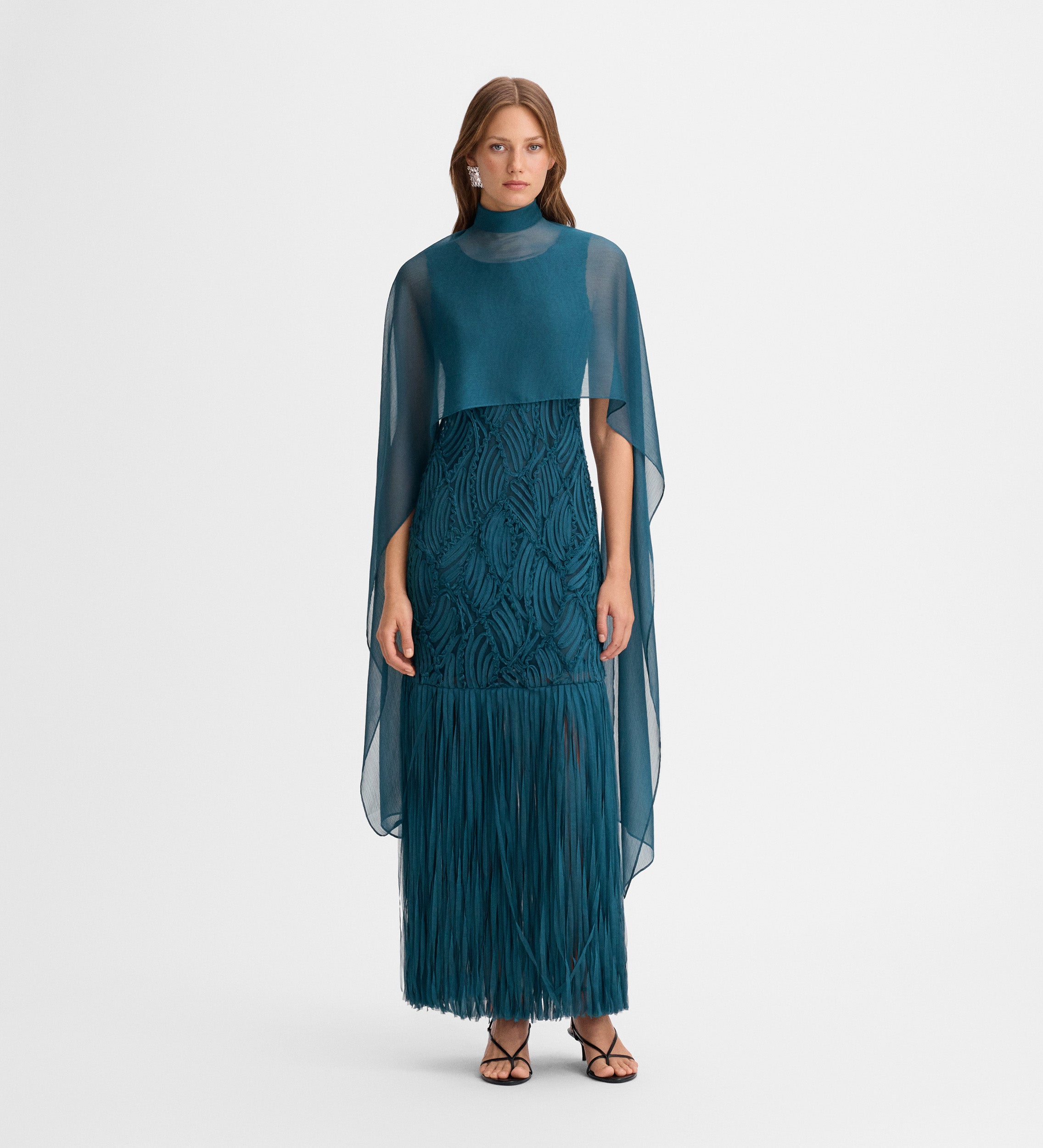 Poncho en mousseline