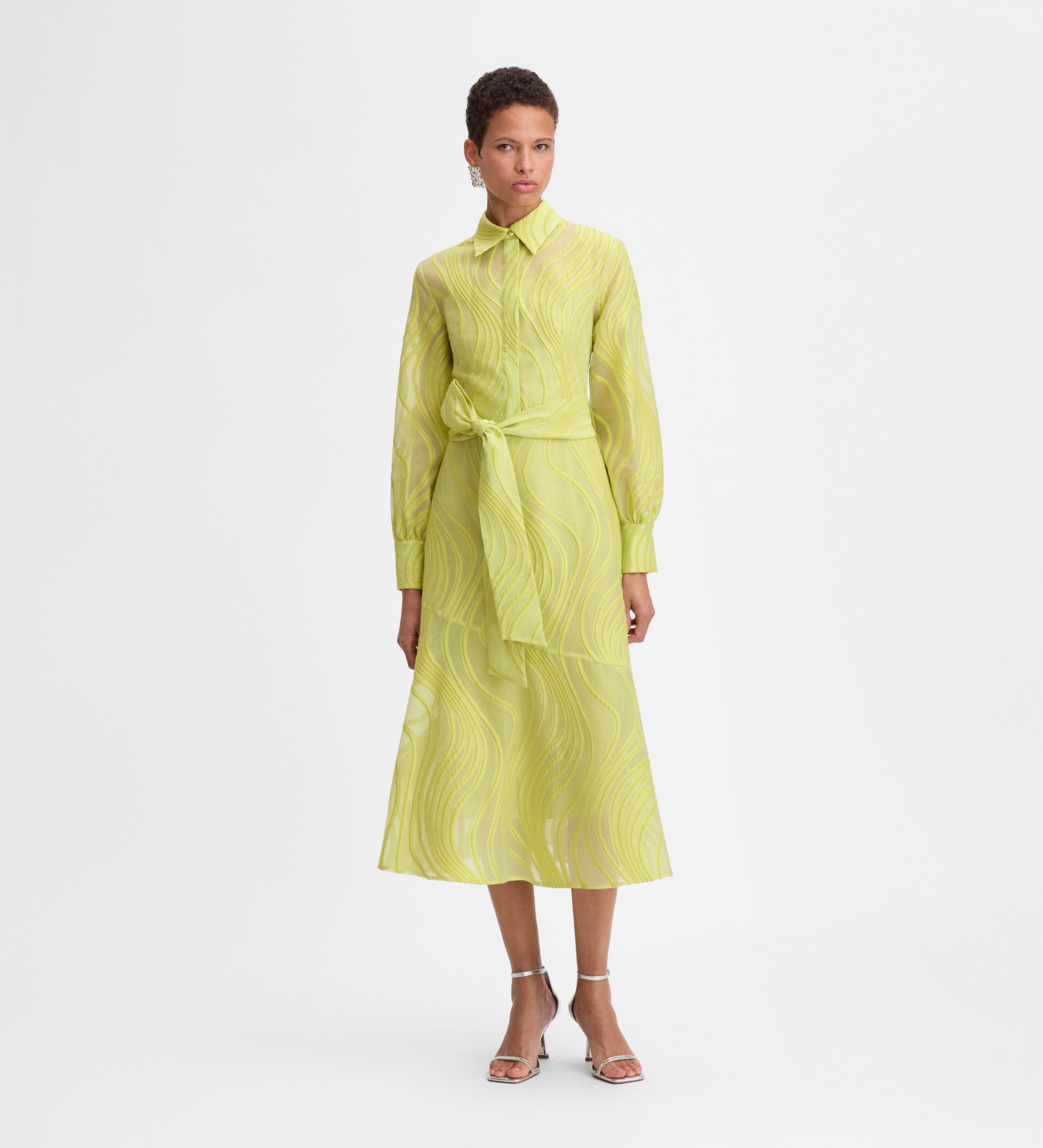 Vestido midi camisero