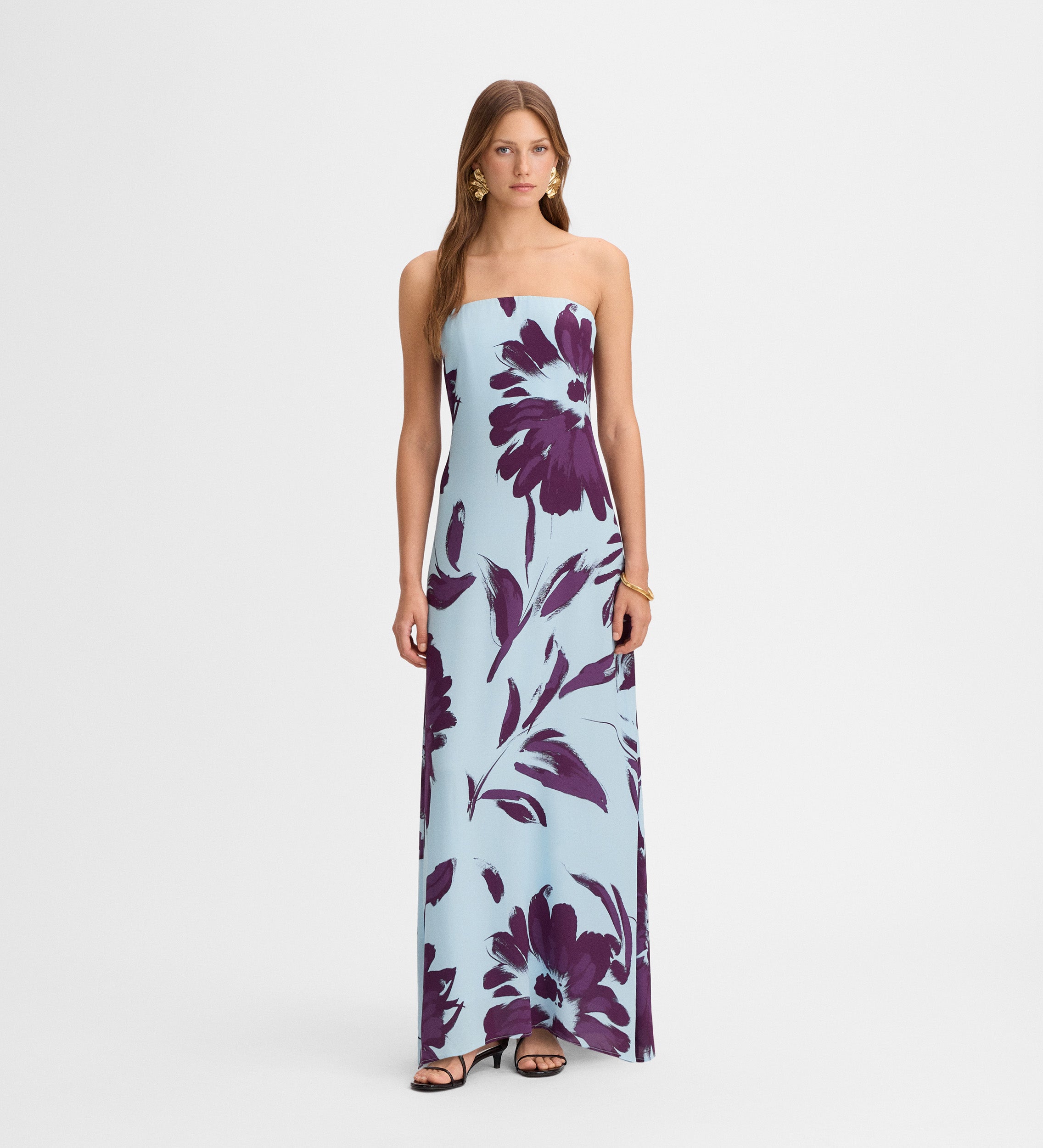 Long printed dress
