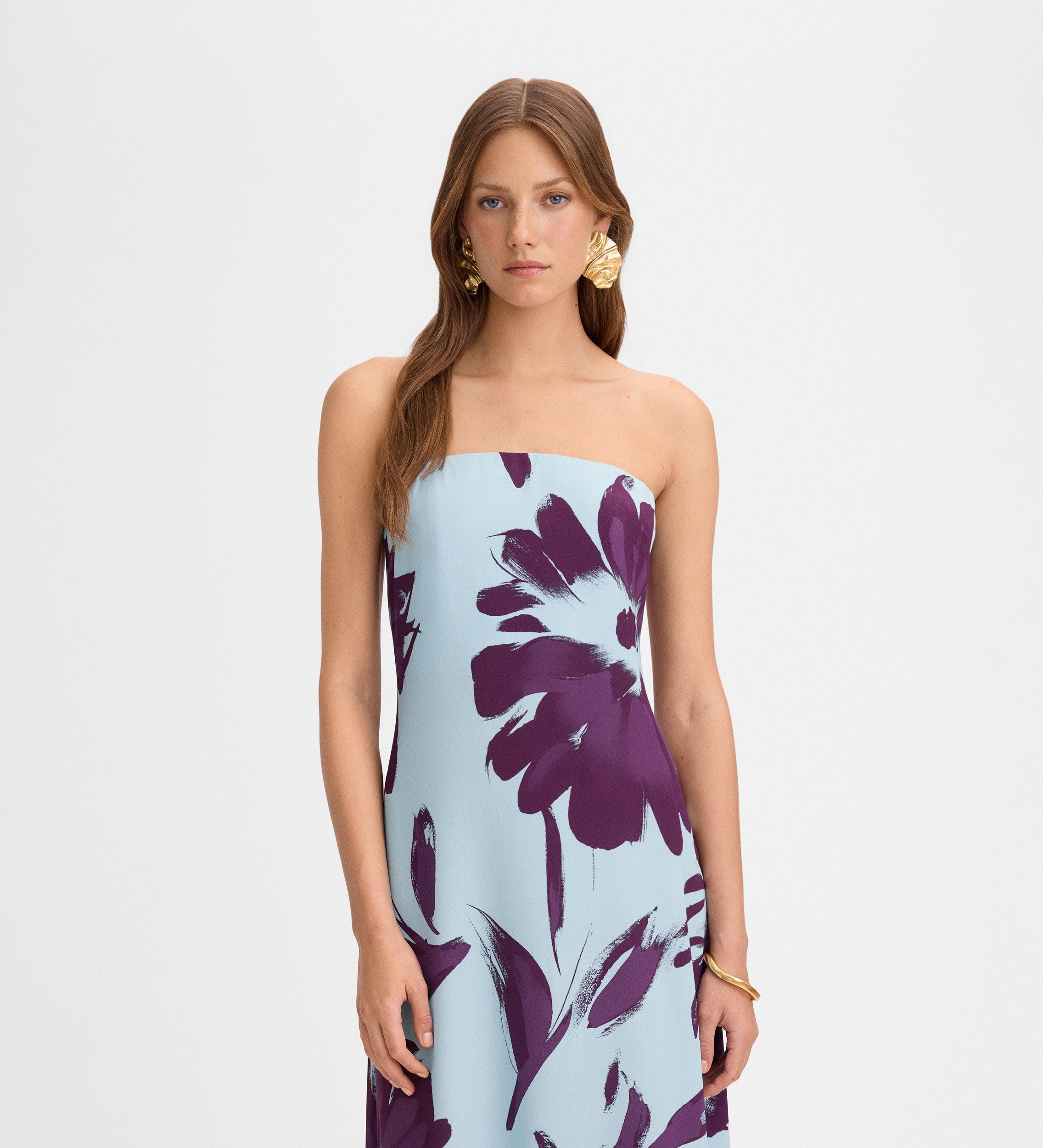 Long printed dress