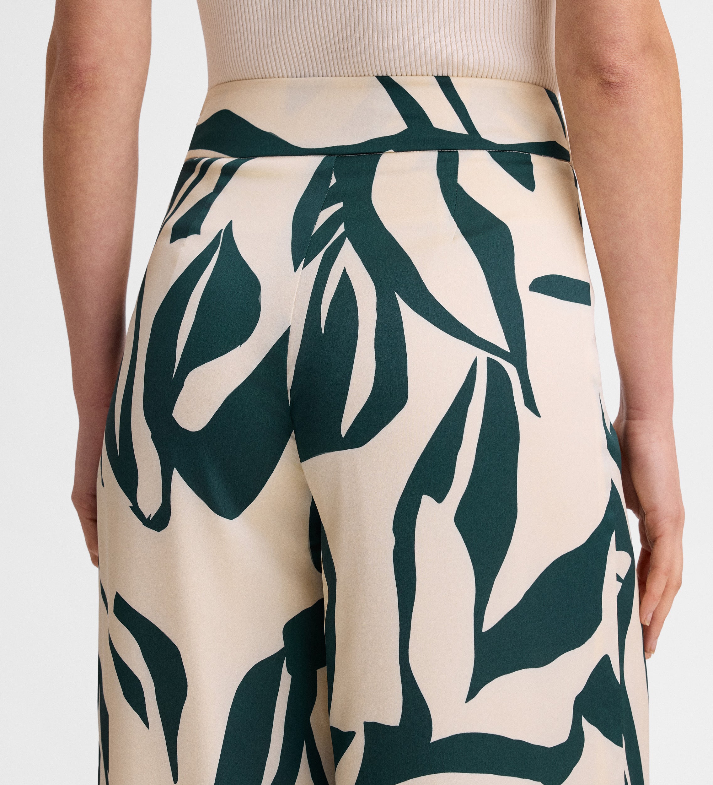 Satin palazzo pants
