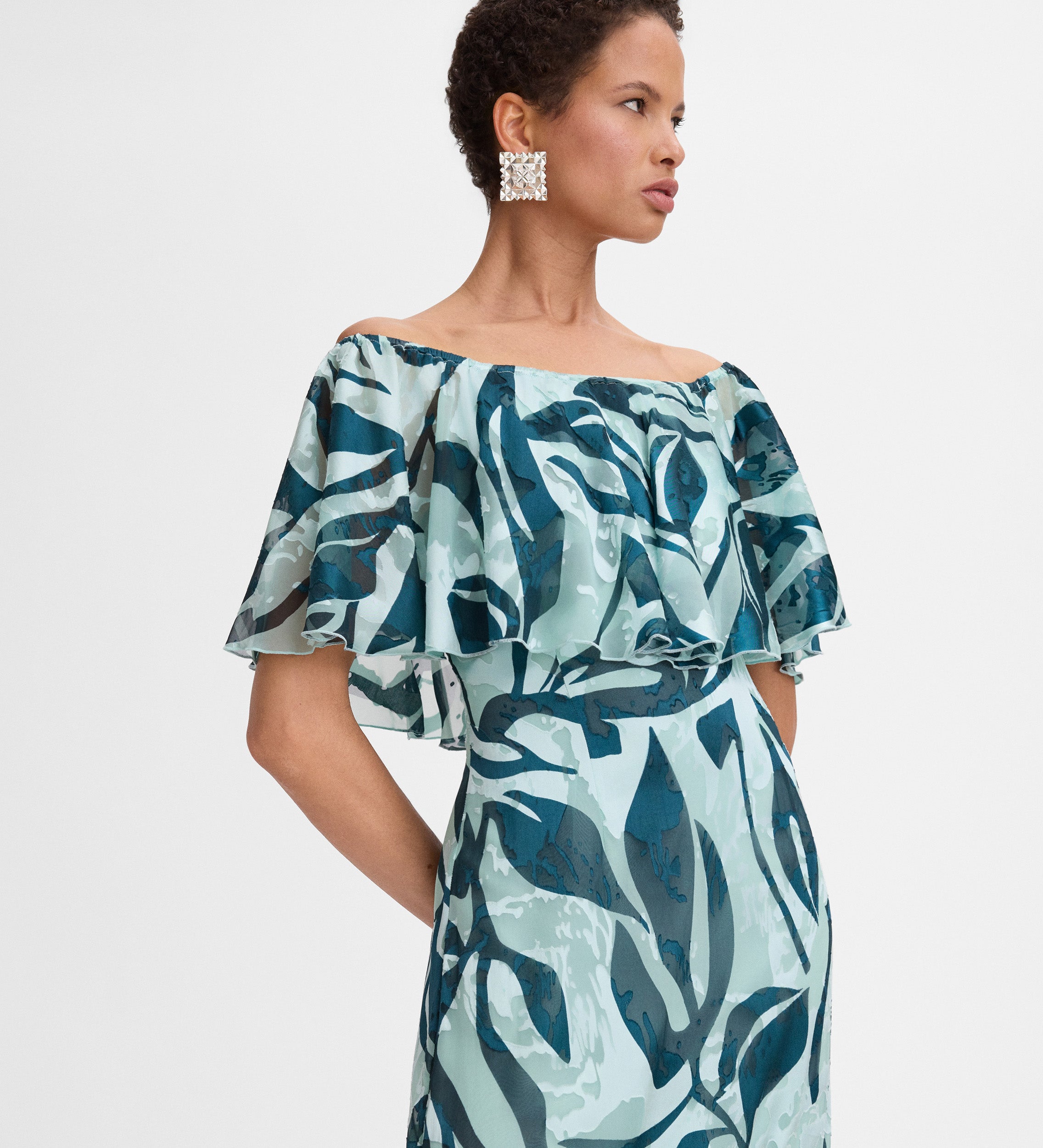 Long printed dress