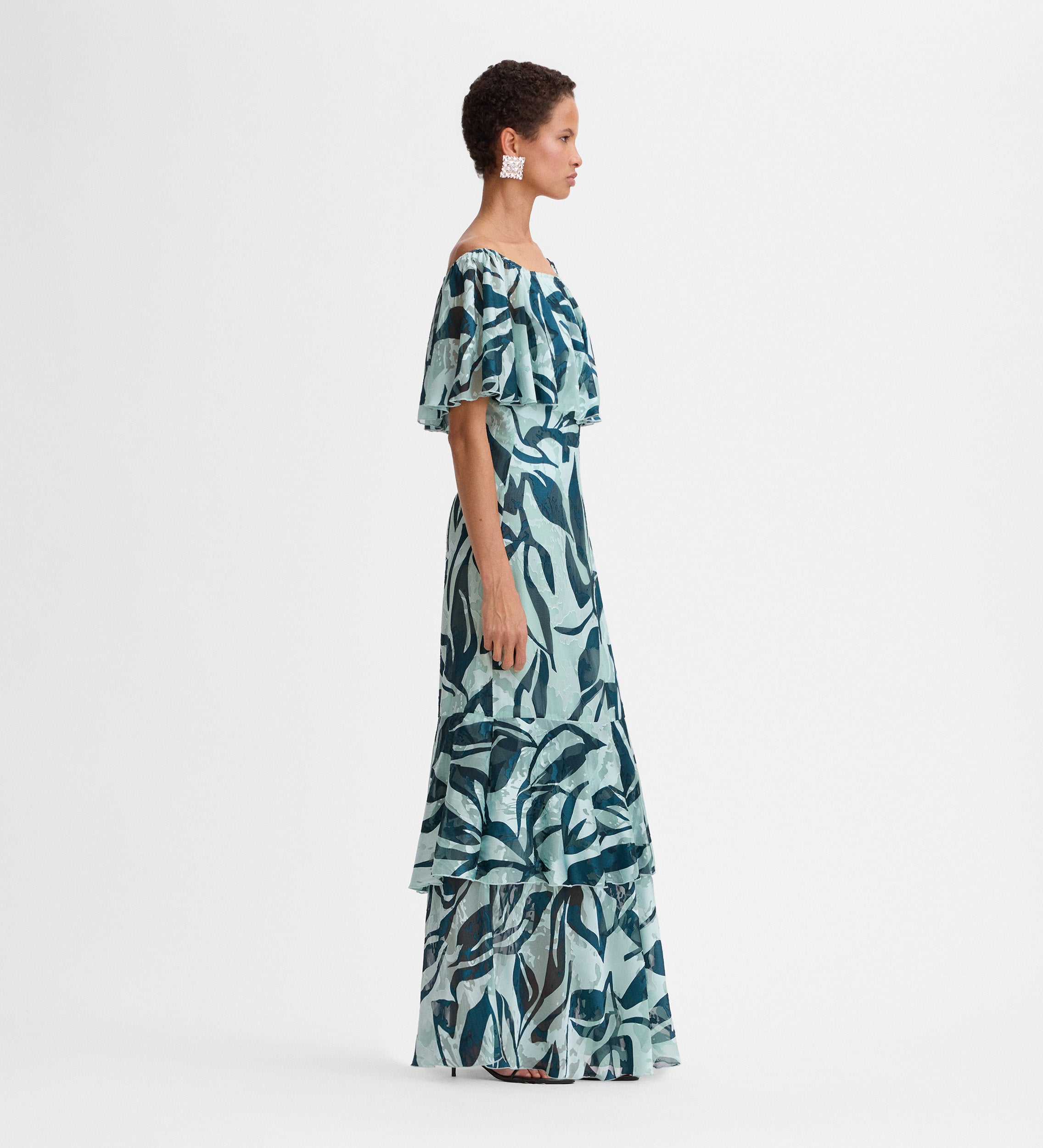 Long printed dress