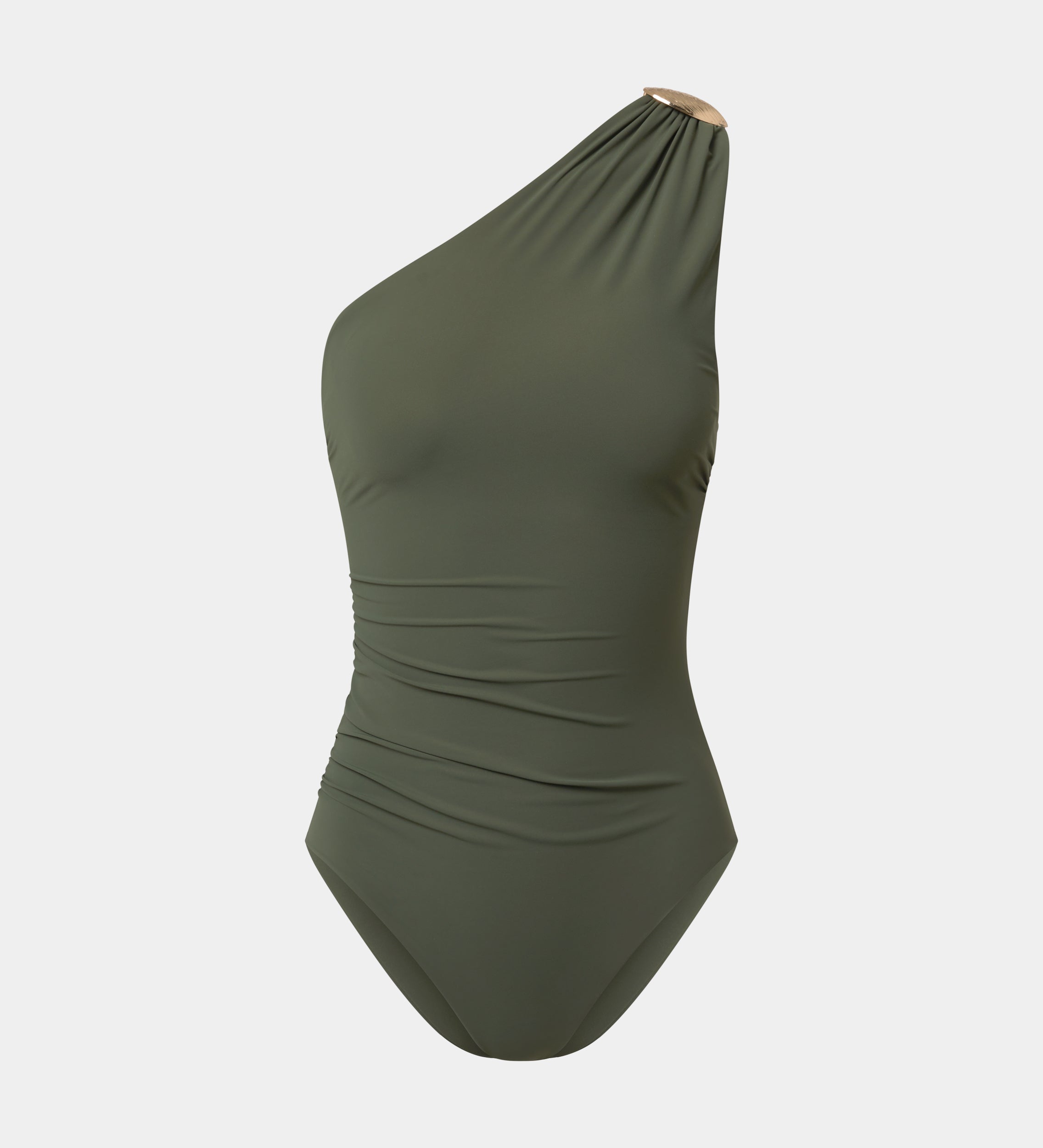 Asymmetrical neckline swimsuit