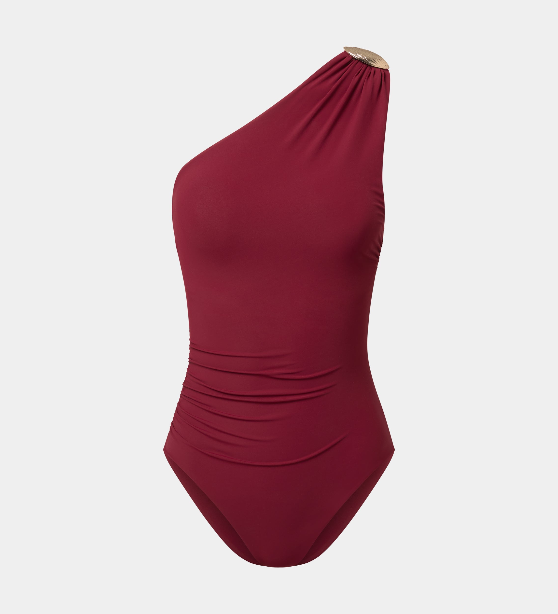 Asymmetrical neckline swimsuit